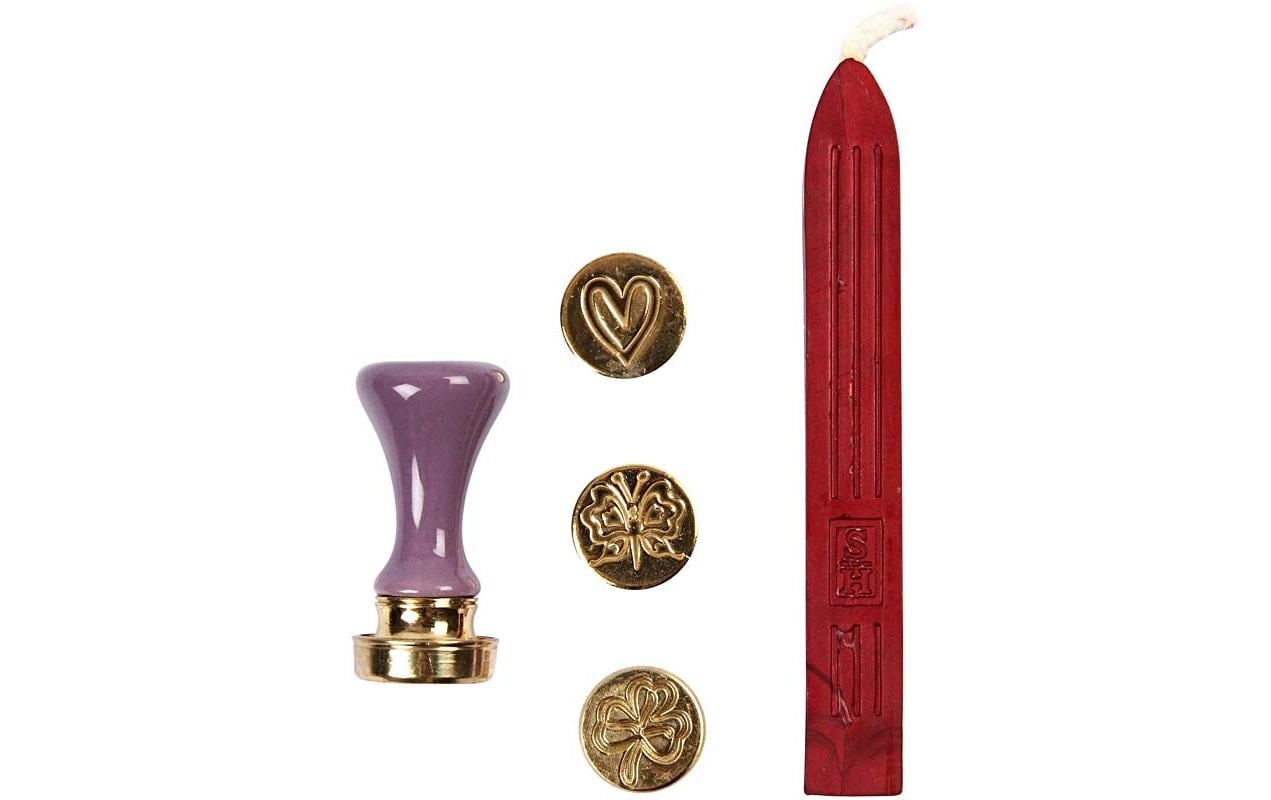 Creativ Company Stempel-Set – Kleeblatt – Rot