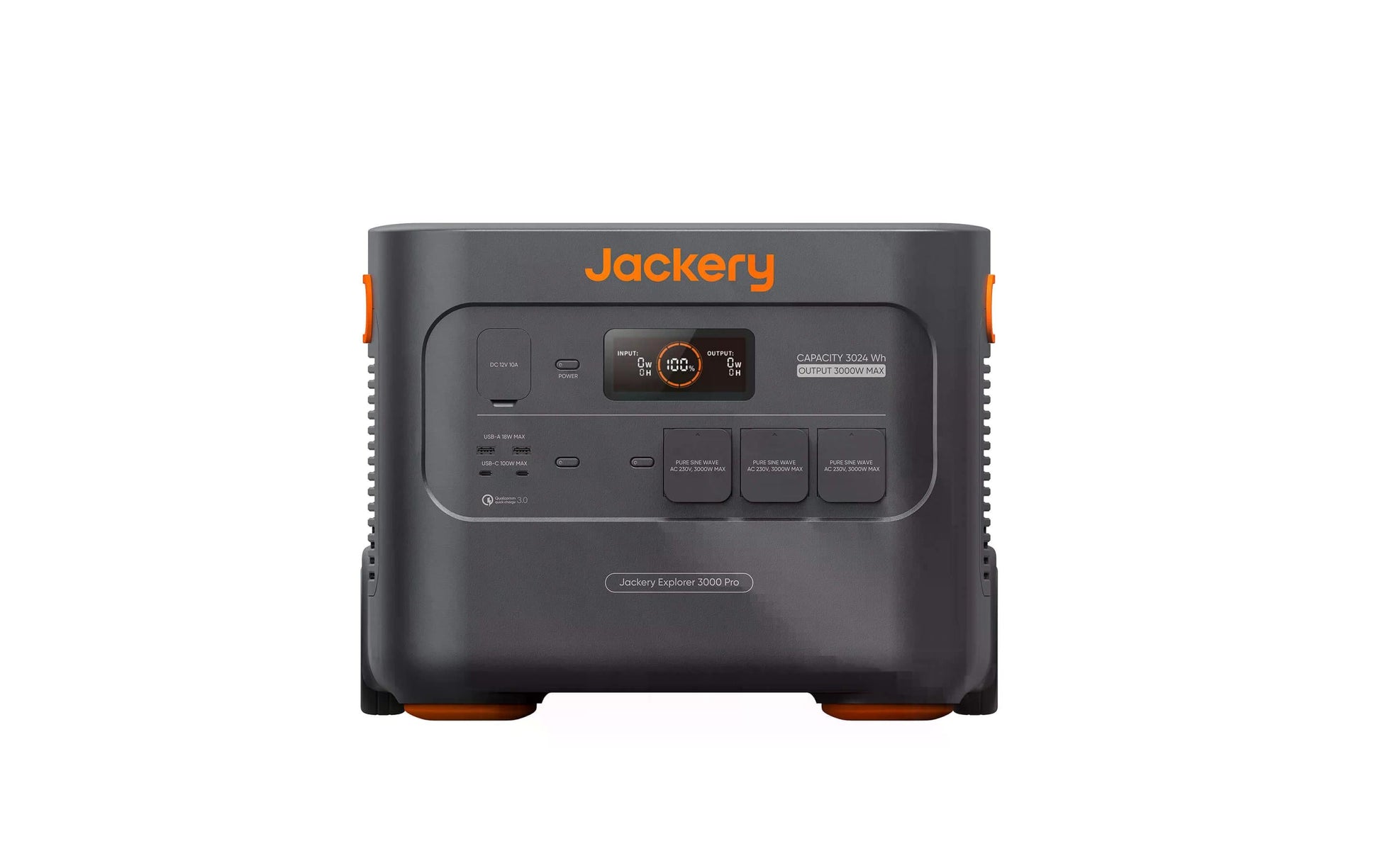 Jackery Explorer 3000 Pro – Powerstation-Set – 3'024 Wh, Li-Ion (NMC), inkl. 2 × 200 W Solarpanels
