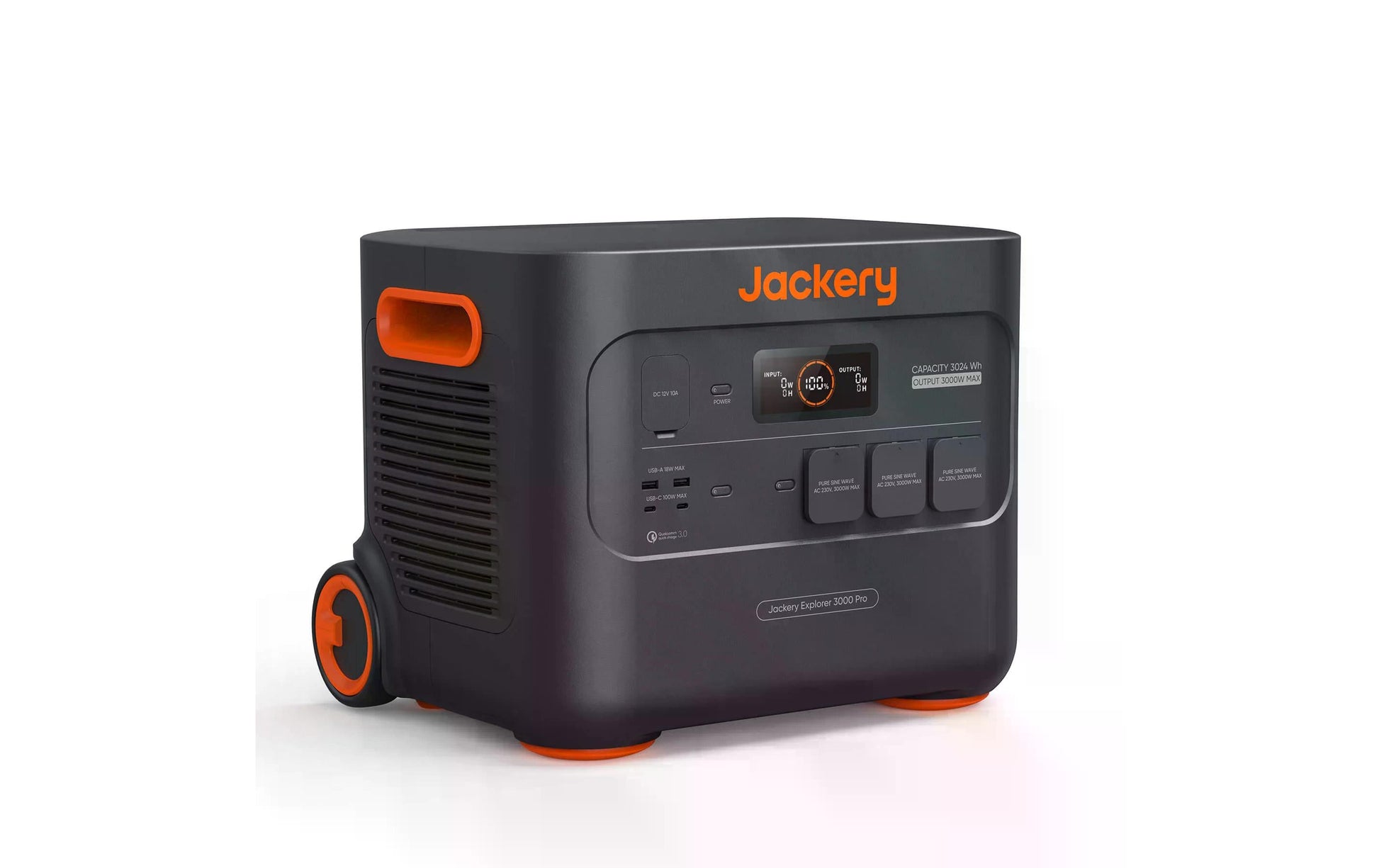 Jackery Explorer 3000 Pro – Powerstation-Set – 3'024 Wh, Li-Ion (NMC), inkl. 2 × 200 W Solarpanels