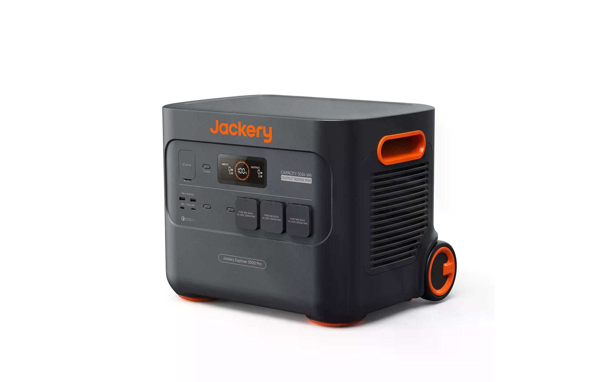 Jackery Explorer 3000 Pro – Powerstation-Set – 3'024 Wh, Li-Ion (NMC), inkl. 2 × 200 W Solarpanels