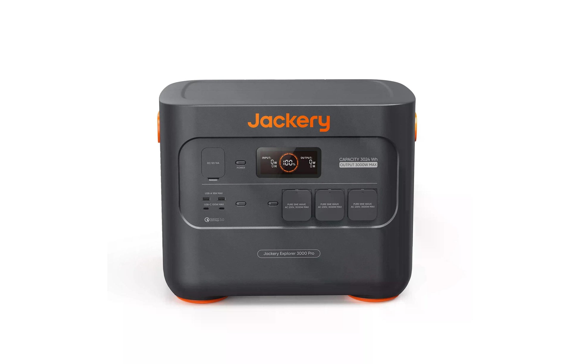 Jackery Explorer 3000 Pro – Powerstation-Set – 3'024 Wh, Li-Ion (NMC), inkl. 2 × 200 W Solarpanels
