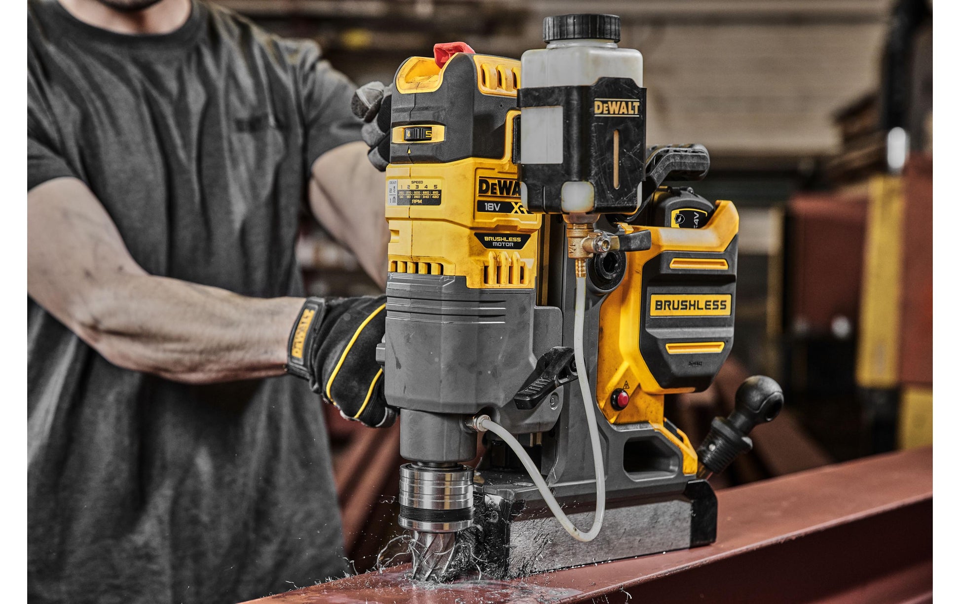 DeWalt Akku-Magnetbohrmaschine – 18 V – Schnellspannbohrfutter – Solo, Koffer – XR Flexvolt
