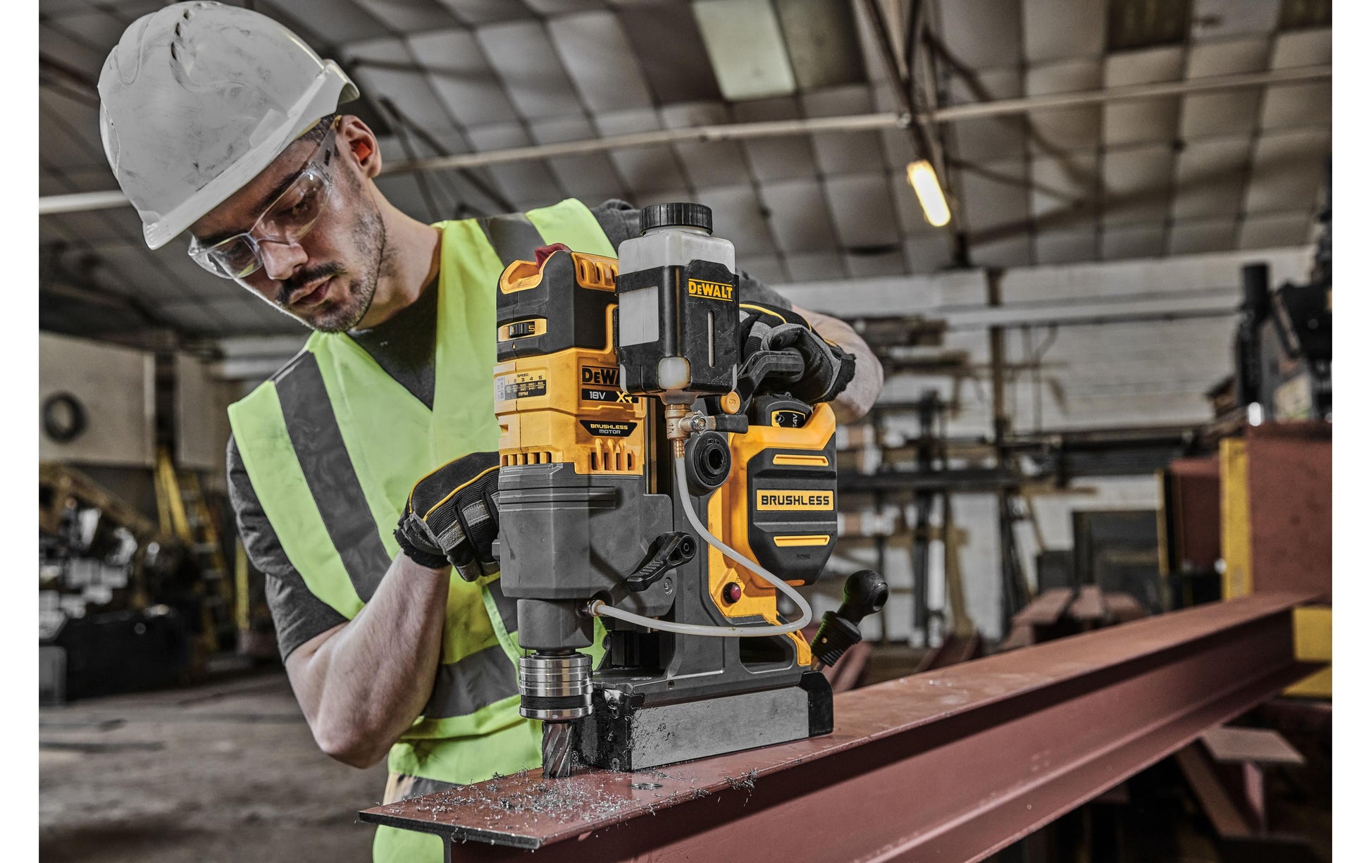 DeWalt Akku-Magnetbohrmaschine – 18 V – Schnellspannbohrfutter – Solo, Koffer – XR Flexvolt