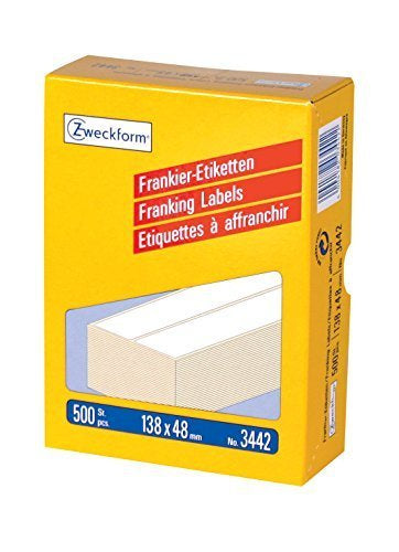 Avery Etiketten A4 138 × 48 mm – Papier, weiss – permanent haftend – 2 pro Blatt, 250 Blätter (500 Stk.)
