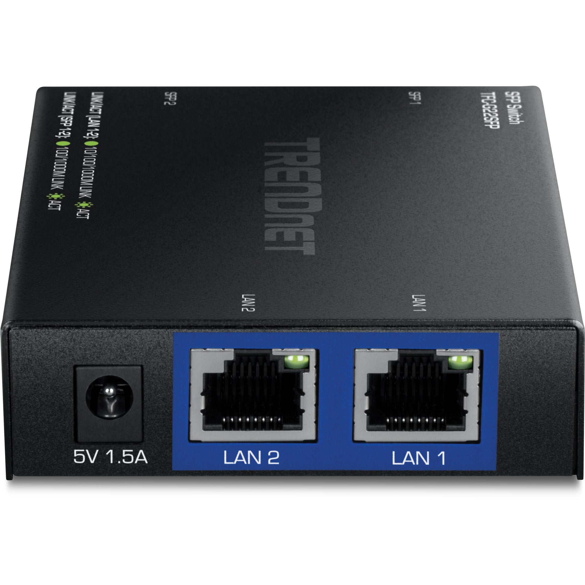 TRENDnet TFC-G22SFP – Unmanaged Switch – 2× 1G, 2× SFP