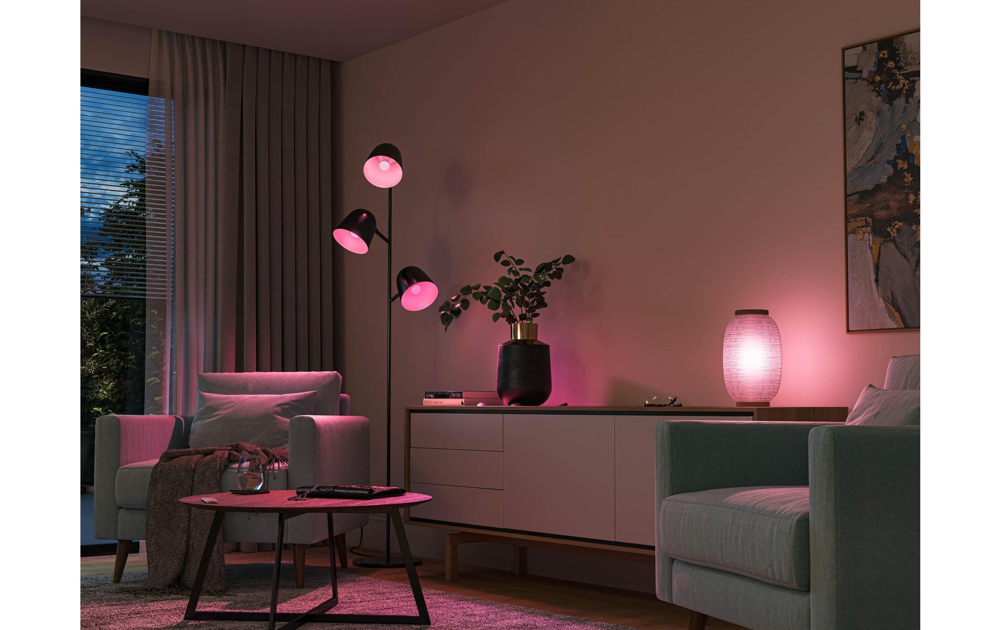 Philips by Signify Philips Hue Smart-Leuchtmittel E14 – RGBW, 2000–6500 K, 470 lm, 5,1 W, Bluetooth/Zigbee – für Hue Bridge