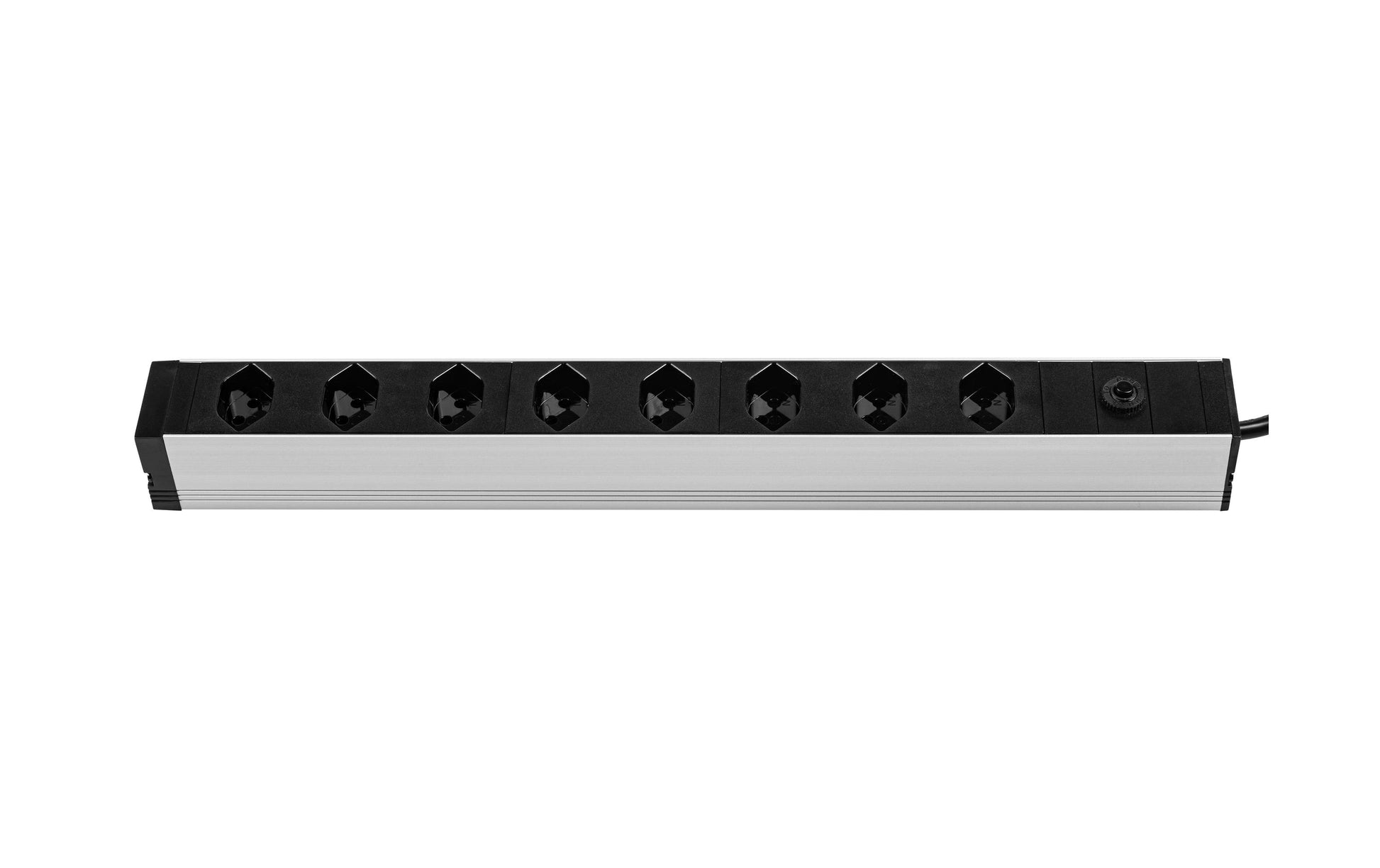 Furber. Furber Steckdosenleiste, 8×T13, mit Schalter, 3 m, Überstromschutz, Eingang T12 – Schwarz