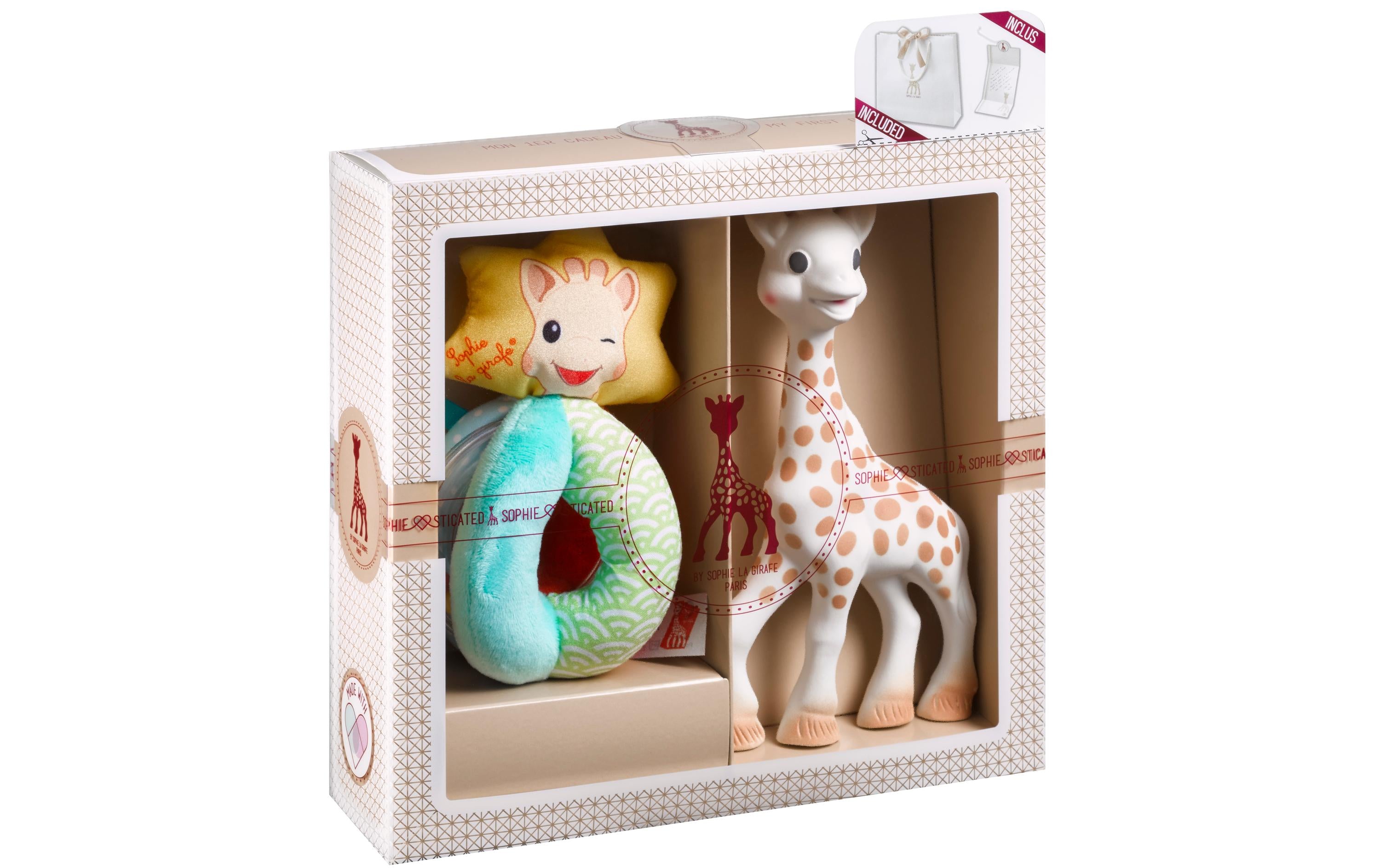 Sophie la Girafe Geschenkset – Spielzeug-Musikinstrument (Rassel) – Naturkautschuk – Mehrfarbig