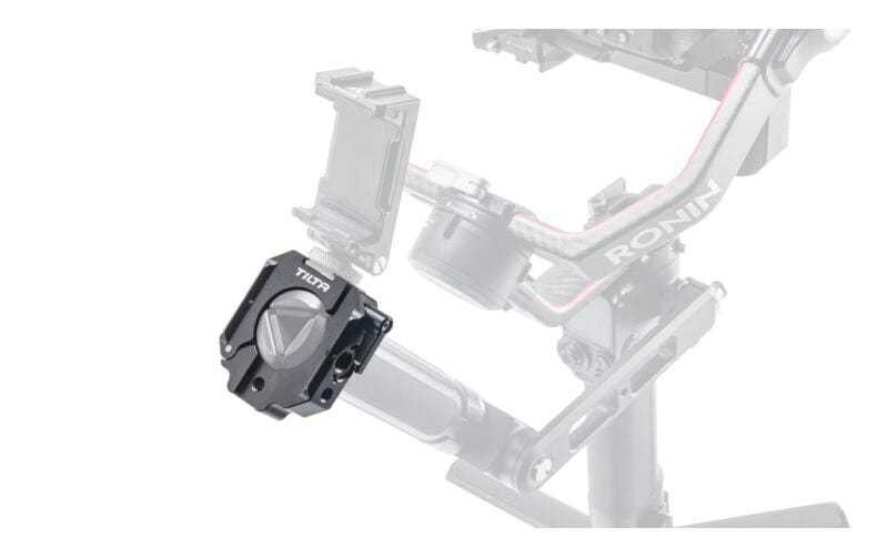 Tilta TGA-TMC Montageklemme – Aluminium, 66 × 21 × 65 mm – für DJI RS2, RSC2, RS3 und andere – Schwarz