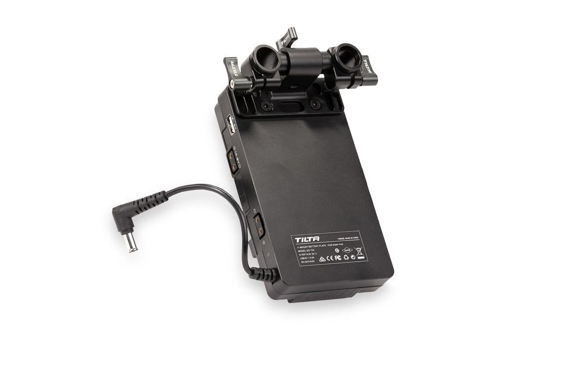 Tilta ES-T20-BTP2-V V-Mount Batterie-Platte Typ II – für Sony FX6 – Schwarz – 200 × 150 × 112,5 mm