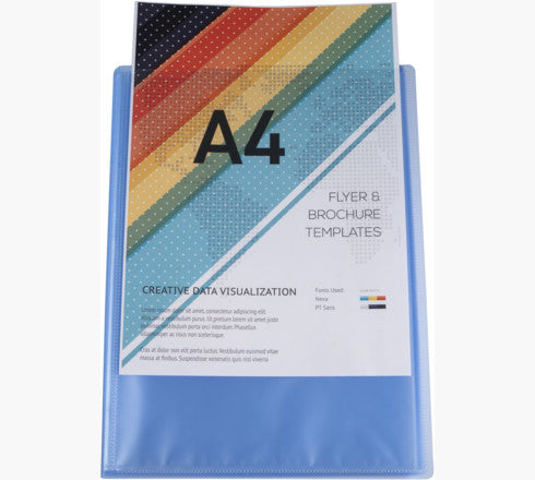 Exacompta Sichtbuch, für A4, 40 Hüllen – PP – mehrfarbig, 10er-Pack
