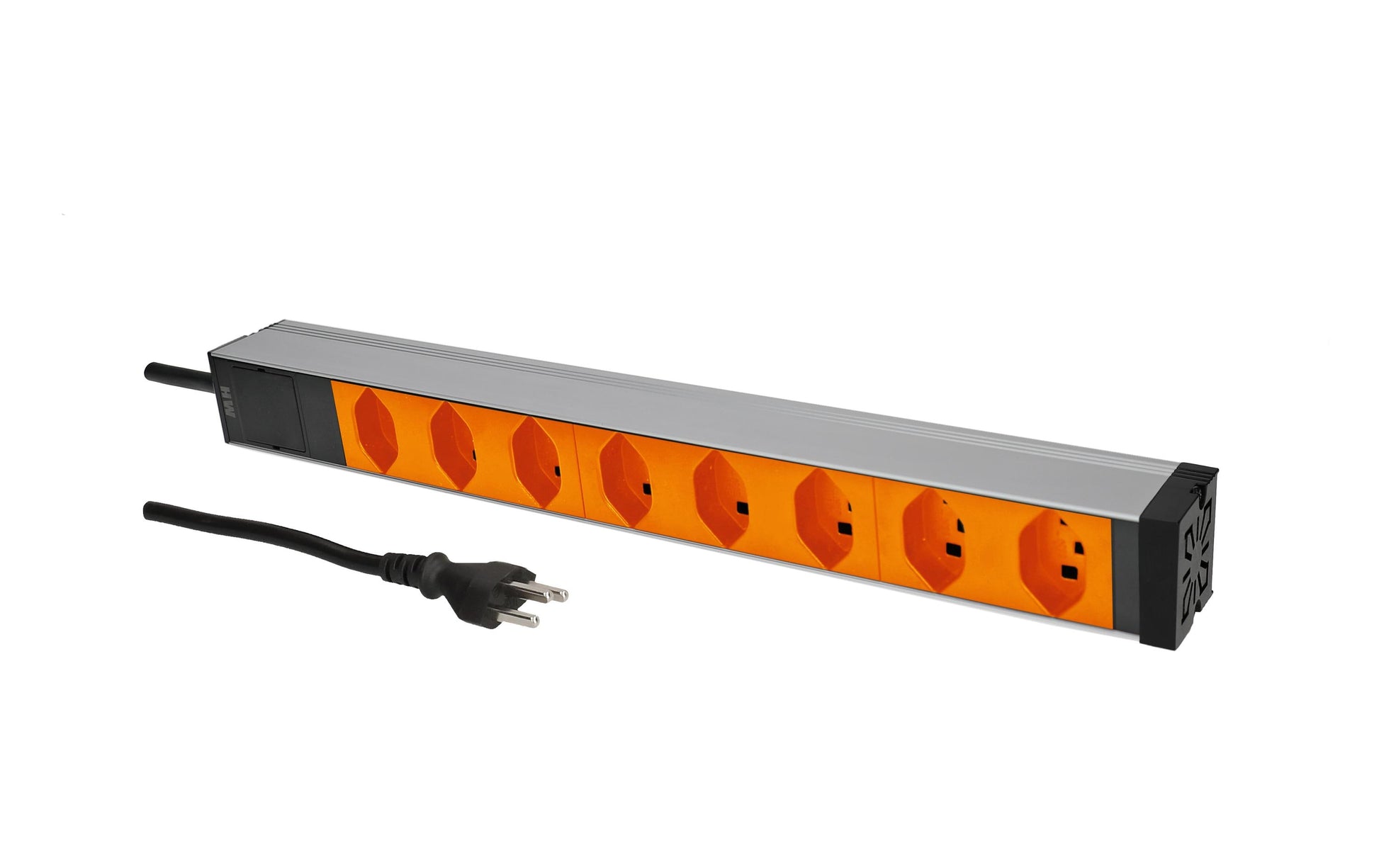 Max Hauri AG Max Hauri Rack-PDU 1U, 10 A 230 V, 8×T23, Eingang T23, 3 m – orange