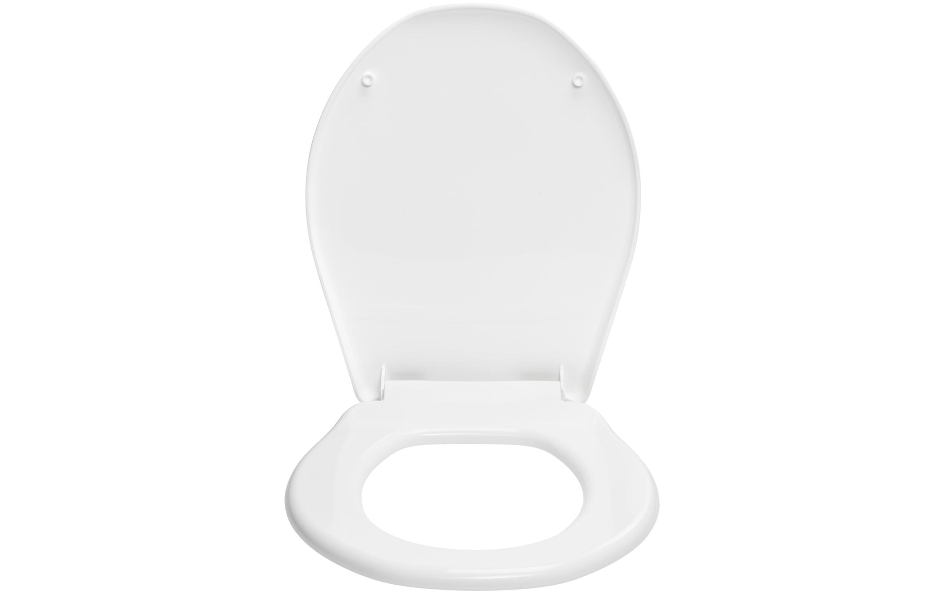 Diaqua Toilettensitz – Polypropylen, Weiss, mit Deckel, 38,5 × 46 cm