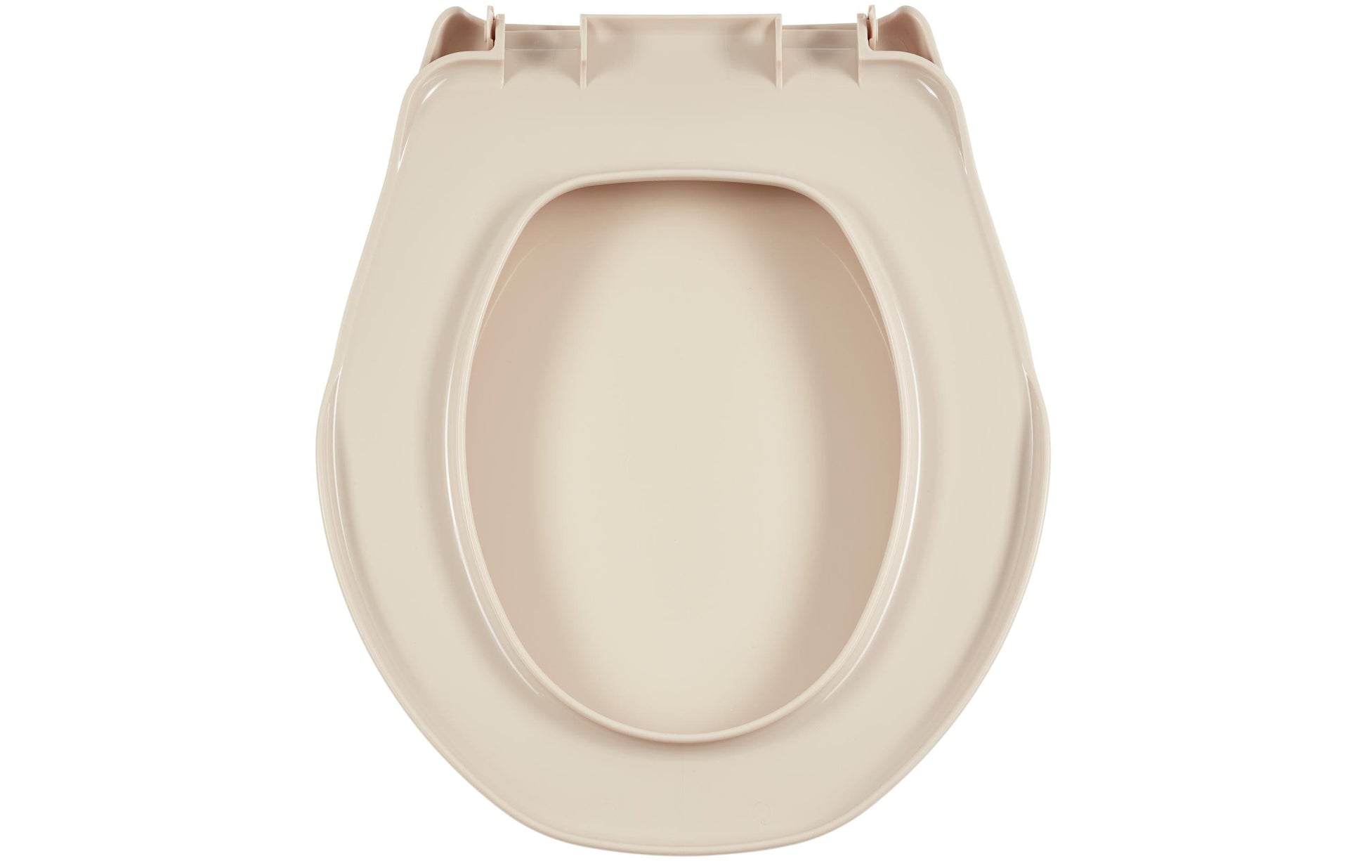 Diaqua Toilettensitz – Polypropylen, Beige, Rund, 39,5 × 45,5 cm