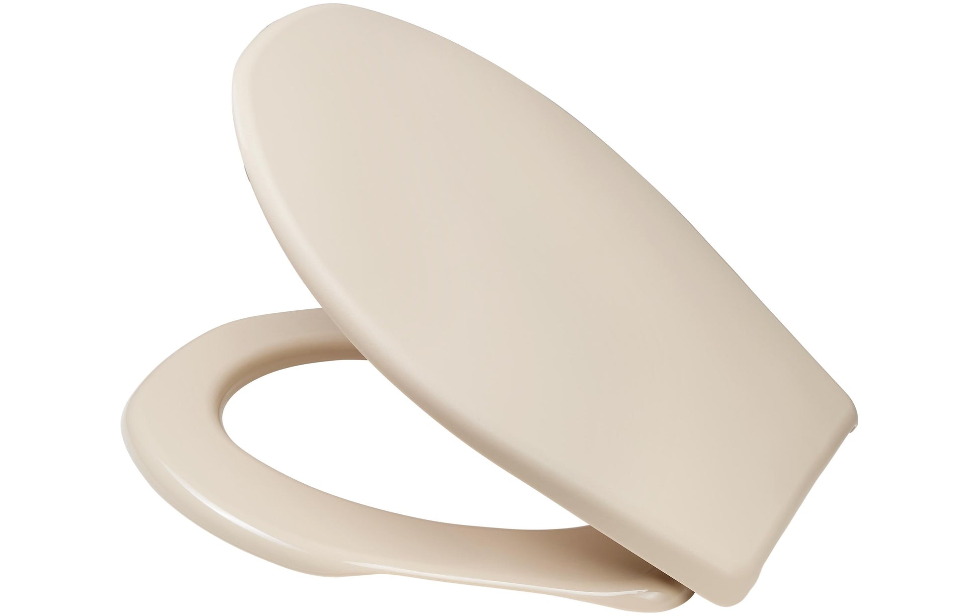 Diaqua Toilettensitz – Polypropylen, Beige, Rund, 39,5 × 45,5 cm