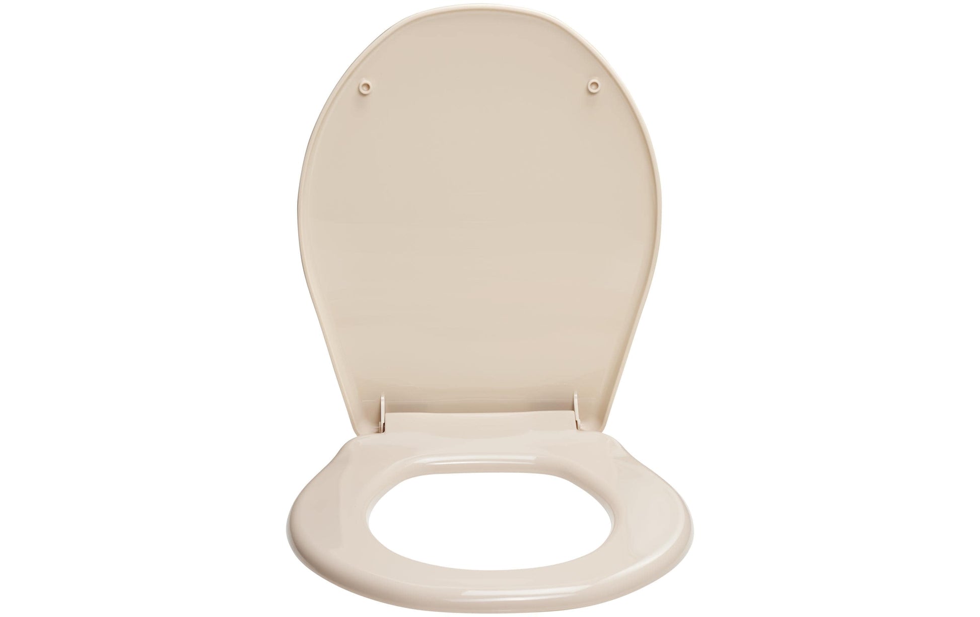 Diaqua Toilettensitz – Polypropylen, Beige, Rund, 39,5 × 45,5 cm