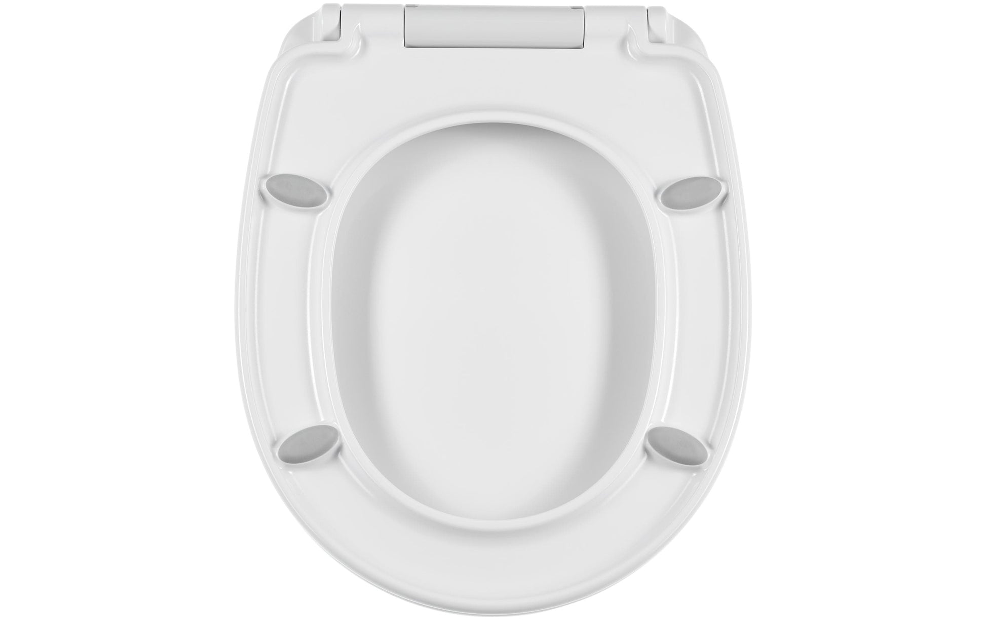 Diaqua WC-Sitz – Kunststoff, weiss, rund, 36 × 44,5 cm