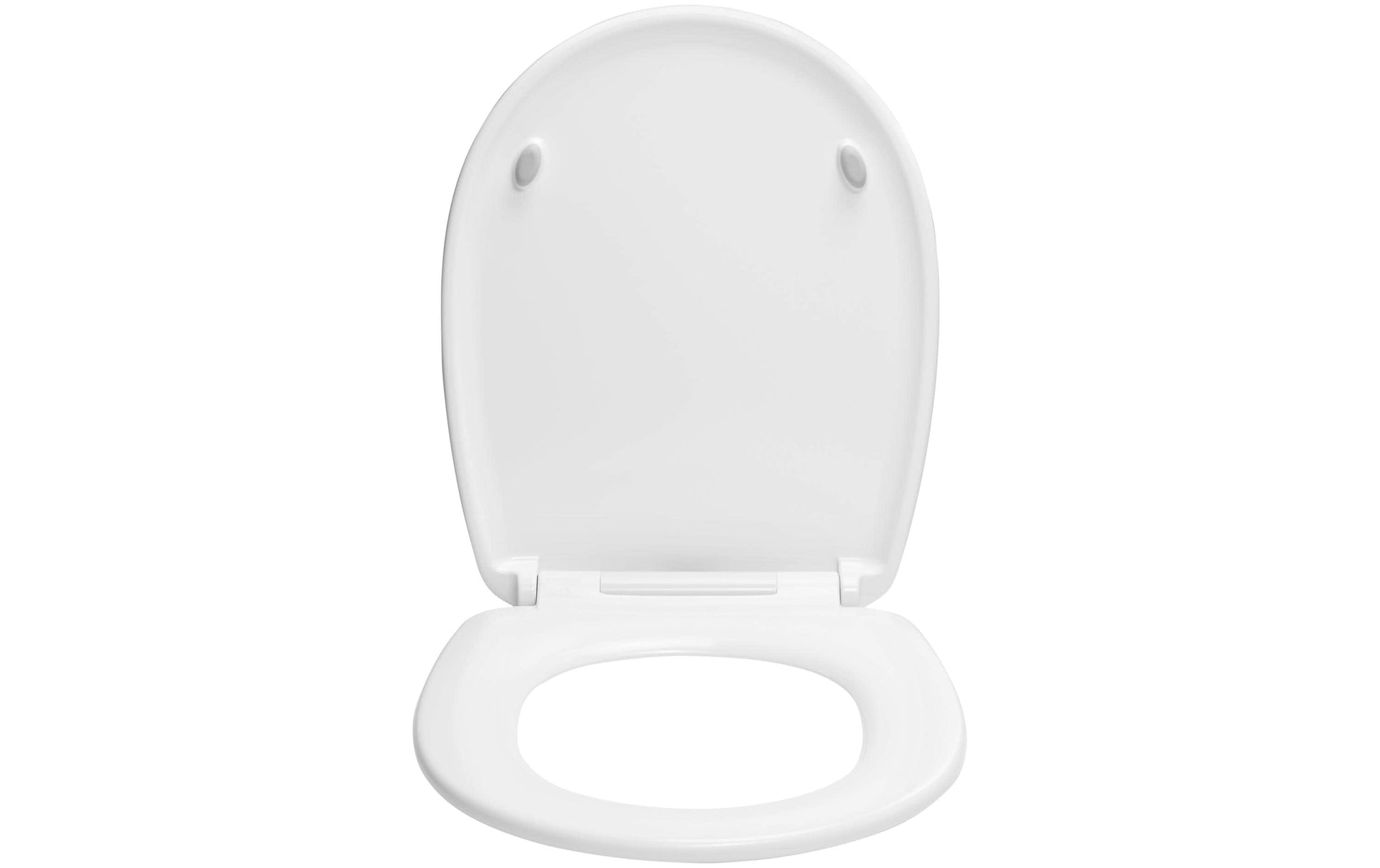 Diaqua WC-Sitz – Kunststoff, weiss, rund, 36 × 44,5 cm