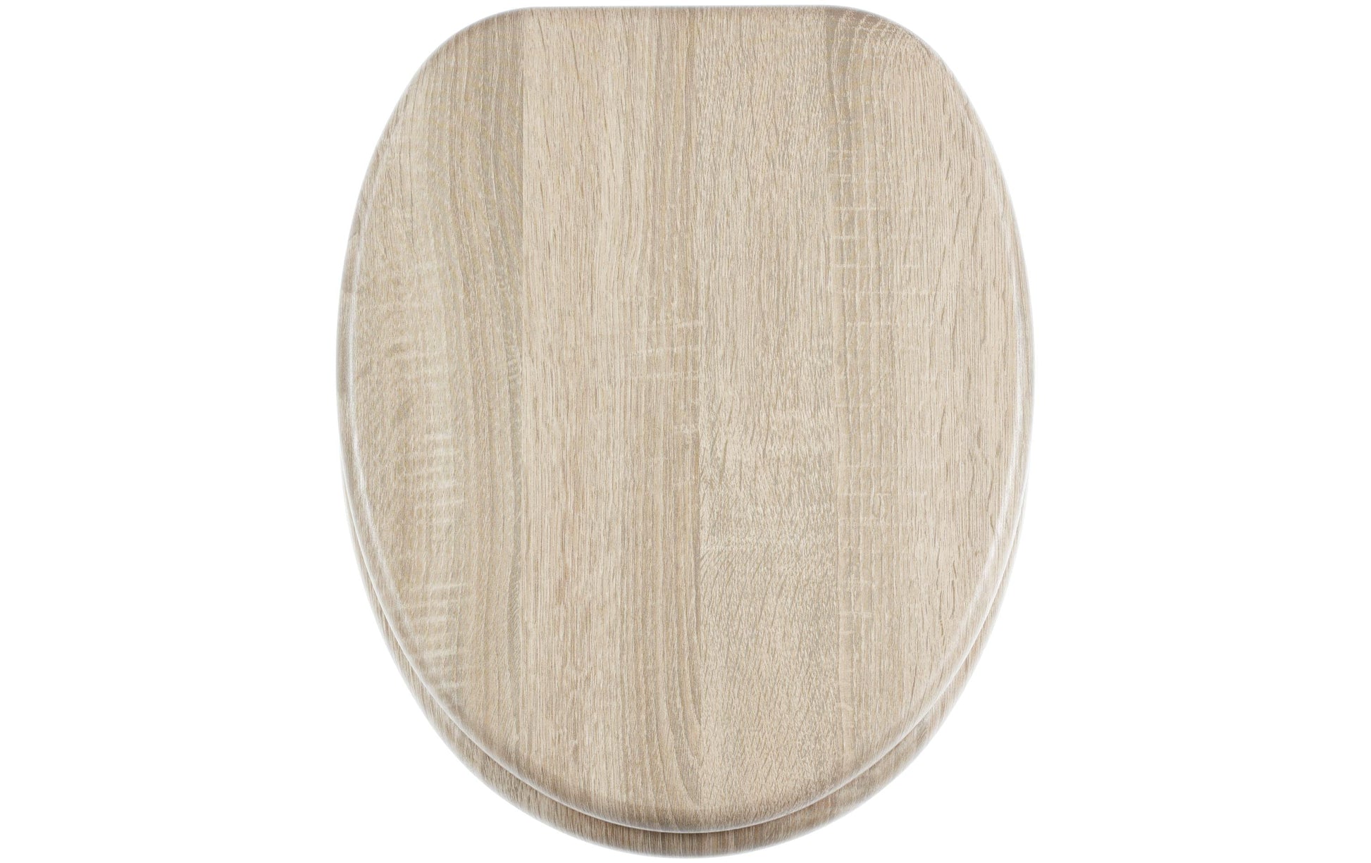 Diaqua Toilettensitz – MDF (FSC), Braun, Rund, 37,1 × 46,5 cm