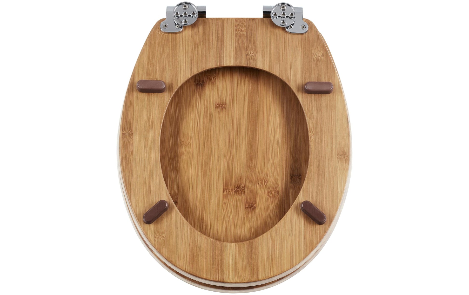 Diaqua Lyon – WC-Sitz – MDF, braun, mit Deckel, 37,8 × 47 cm