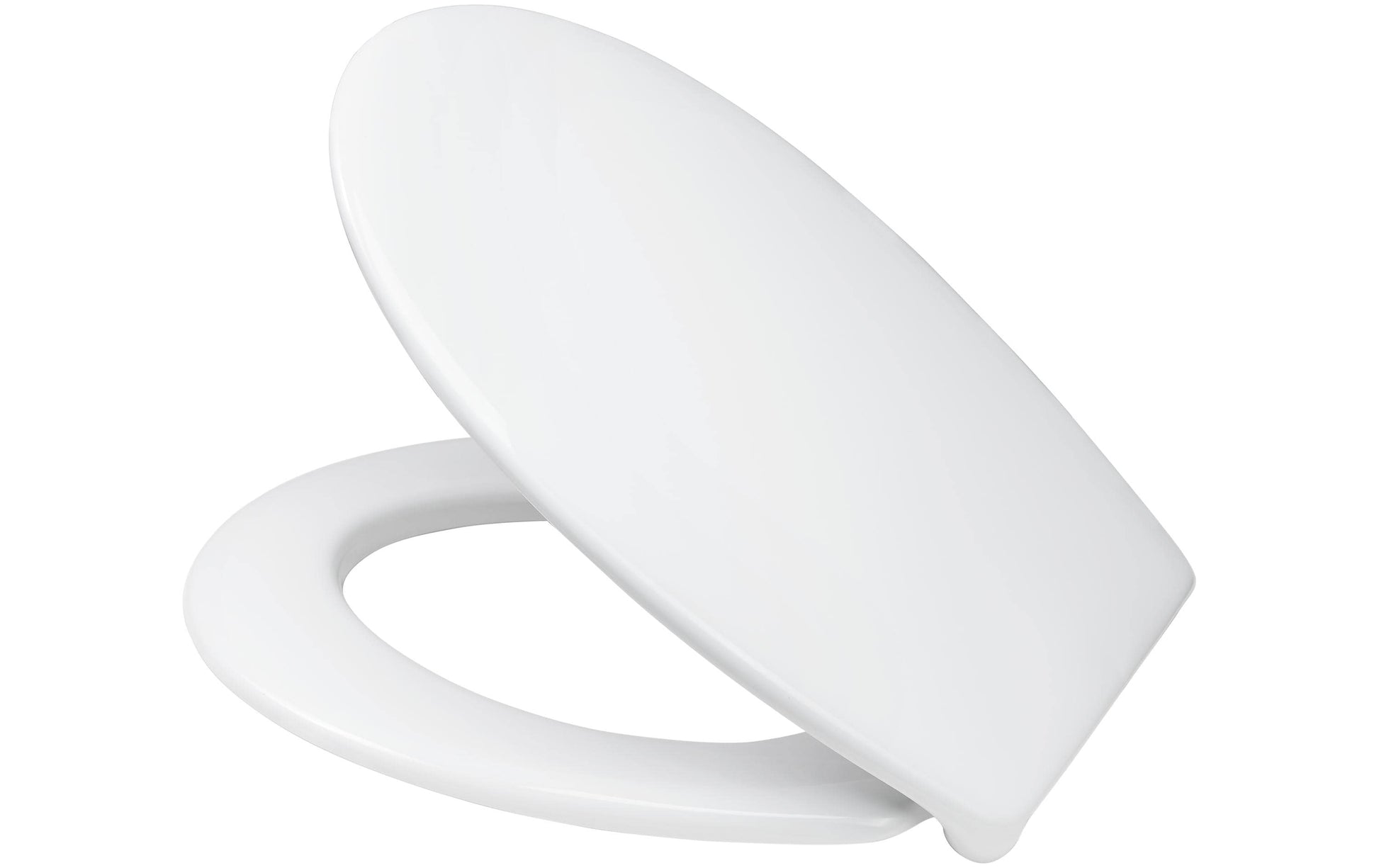 Diaqua WC-Sitz – Polypropylen, weiss, mit Deckel, mit Absenkautomatik, rund, 36,2 × 43,4 cm