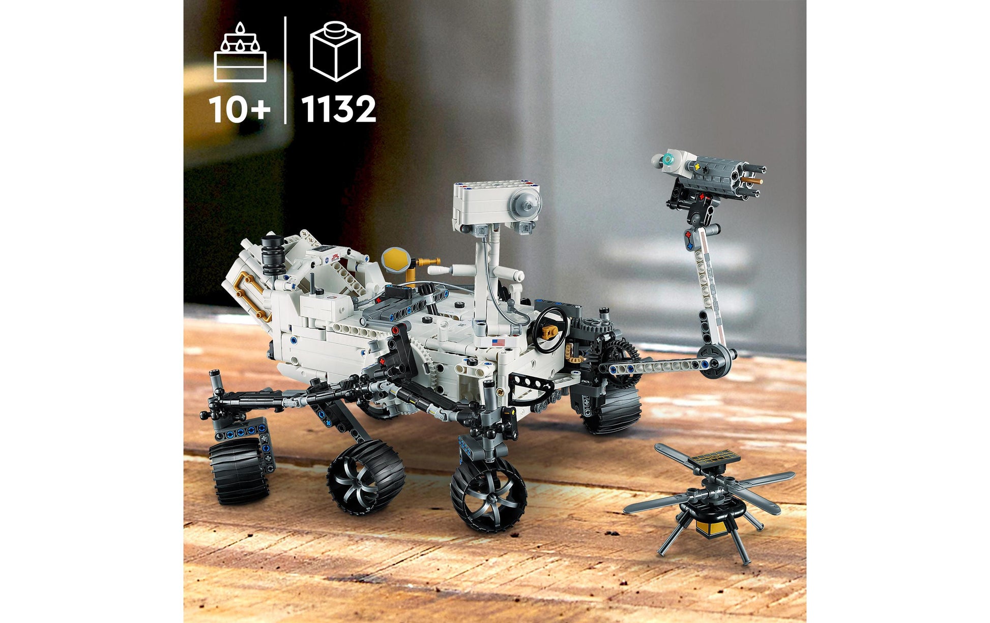 LEGO Technic NASA Mars Rover Perseverance 3D Puzzle – 1132 Teile – 23 × 23 × 32 cm – ab 10 J.