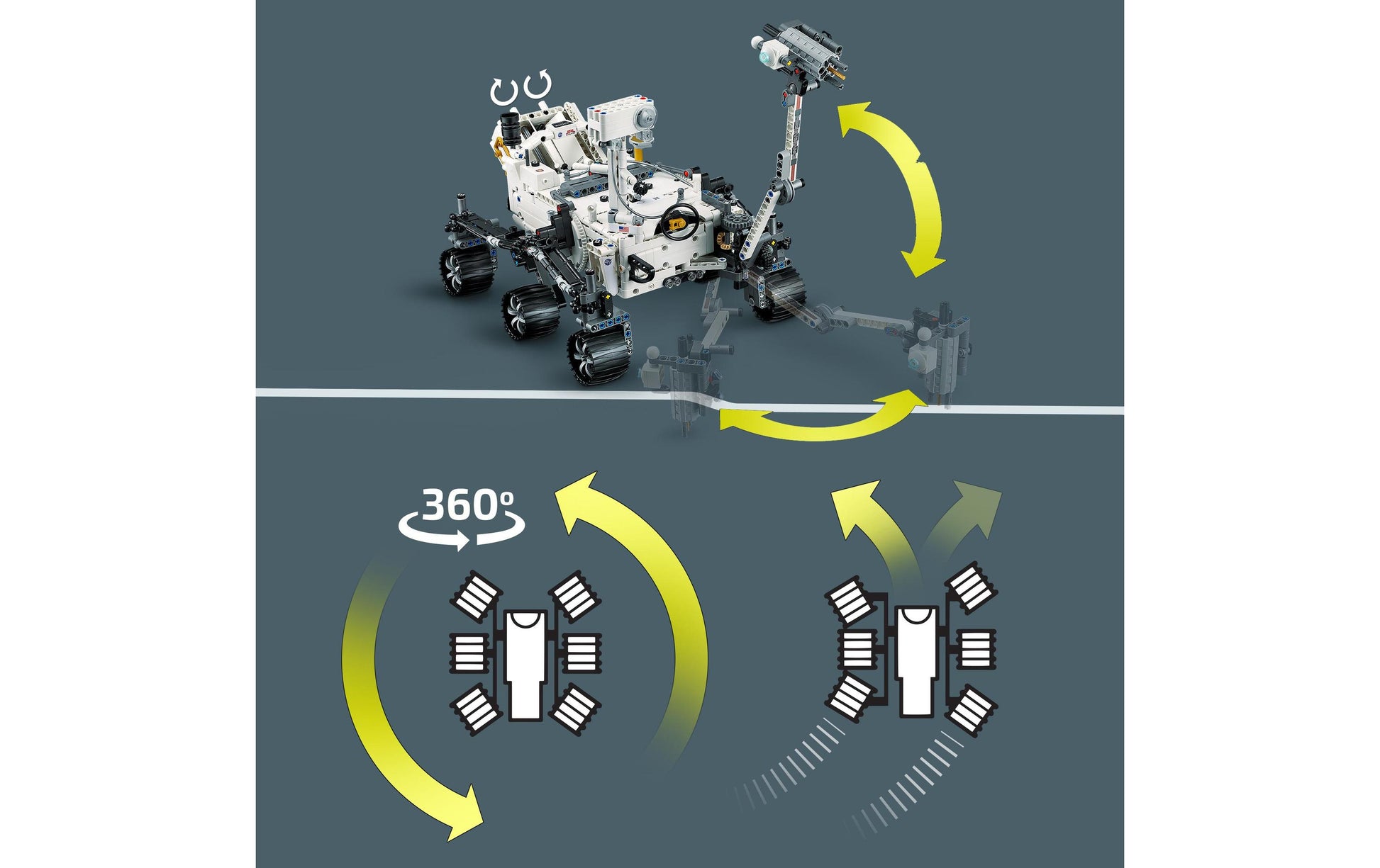 LEGO Technic NASA Mars Rover Perseverance 3D Puzzle – 1132 Teile – 23 × 23 × 32 cm – ab 10 J.