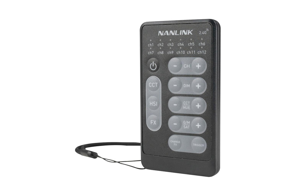 Nanlite Fernbedienung WS-RC-C2 – RGB, Li-Ion, schwarz