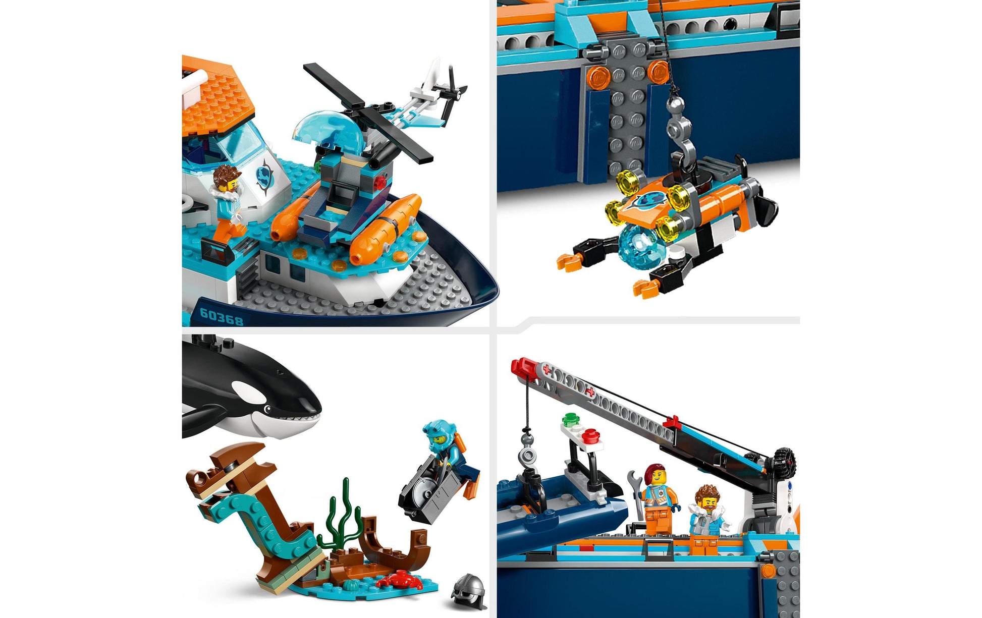 LEGO 3D Puzzle Arktis-Forschungsschiff – 815 Teile – 17 × 19 × 71 cm – ab 7 J.
