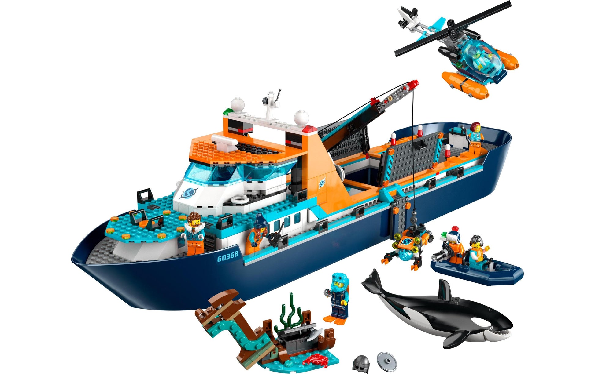 LEGO 3D Puzzle Arktis-Forschungsschiff – 815 Teile – 17 × 19 × 71 cm – ab 7 J.