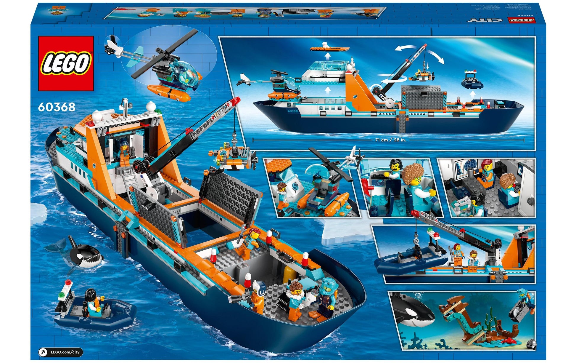 LEGO 3D Puzzle Arktis-Forschungsschiff – 815 Teile – 17 × 19 × 71 cm – ab 7 J.