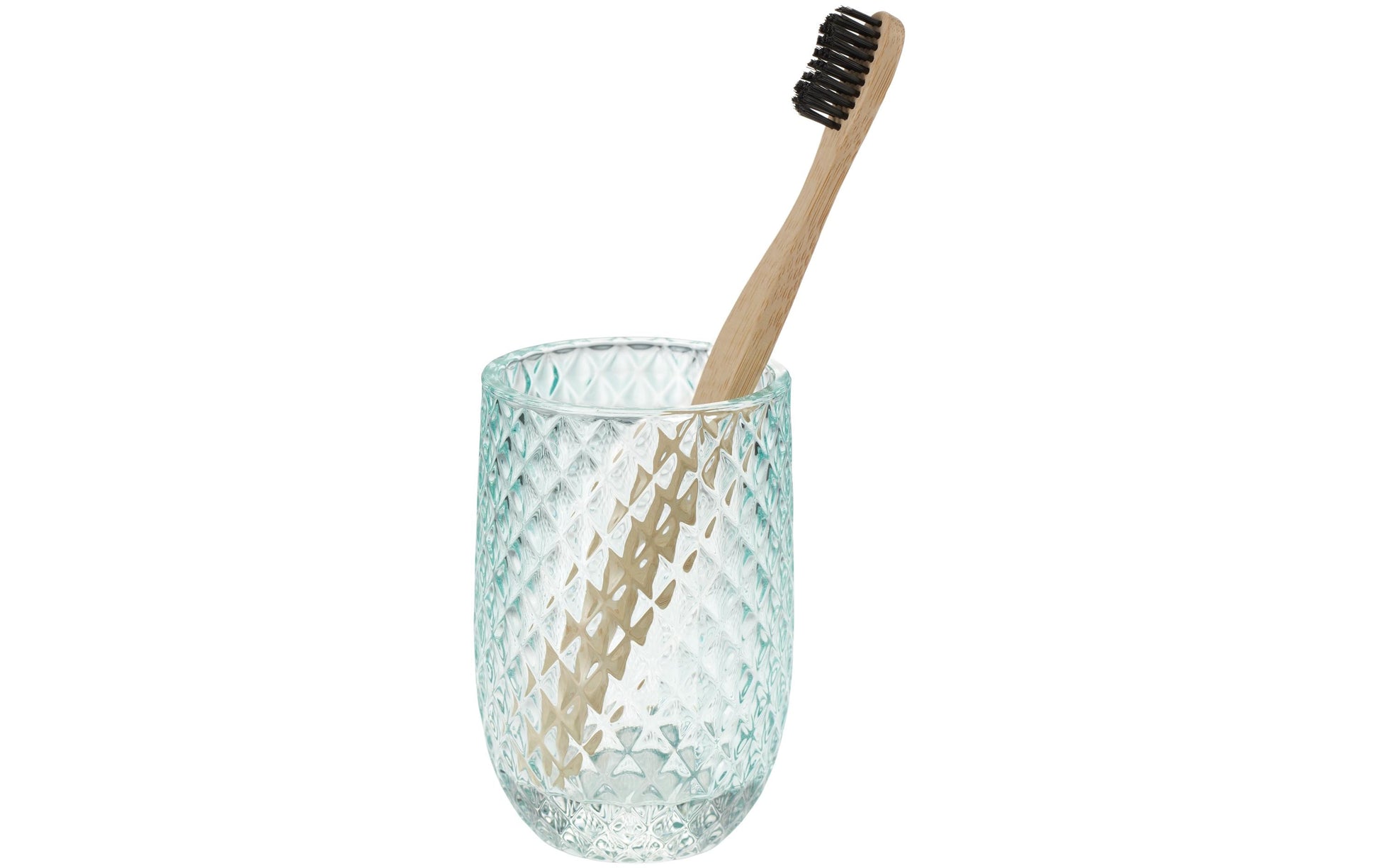 Diaqua Zahnbürstenhalter (freistehend) – 8×8×13 cm, Glas, Mint