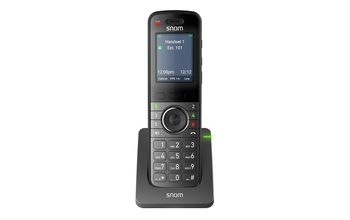 Snom M55 – DECT-Telefon, nur Mobilteil, BT, 3,5 mm Headset, für Snom M500, Schwarz