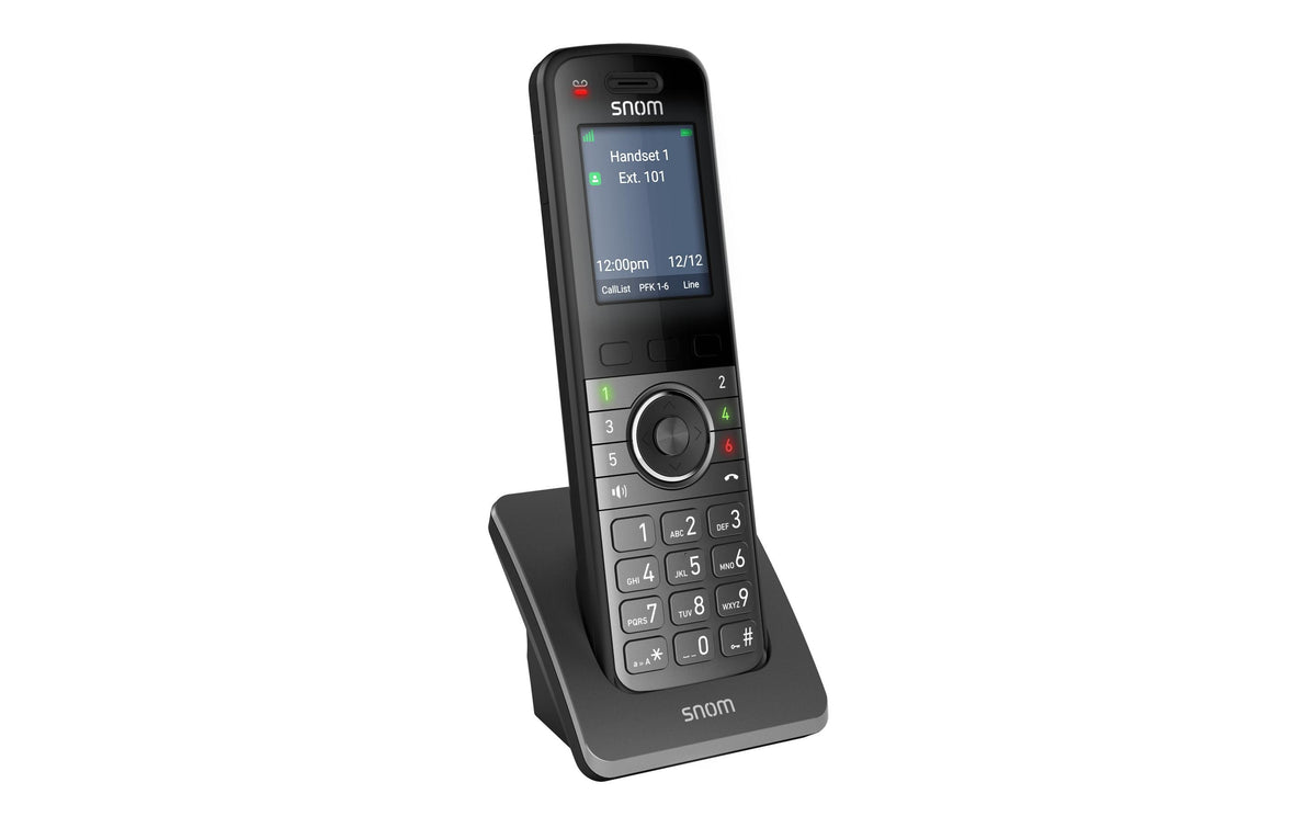 Snom M55 – DECT-Telefon, nur Mobilteil, BT, 3,5 mm Headset, für Snom M500, Schwarz