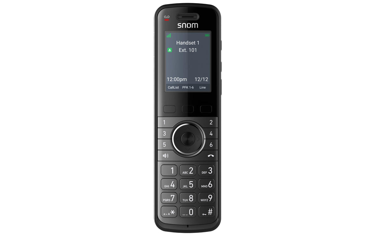 Snom M55 – DECT-Telefon, nur Mobilteil, BT, 3,5 mm Headset, für Snom M500, Schwarz