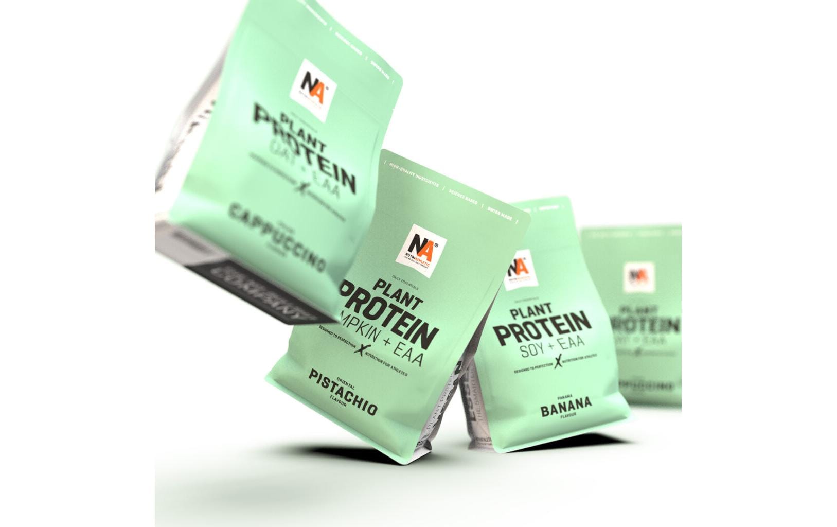 NUTRIATHLETIC Vegan Protein Pistazie – glutenfrei, laktosefrei – 800 g