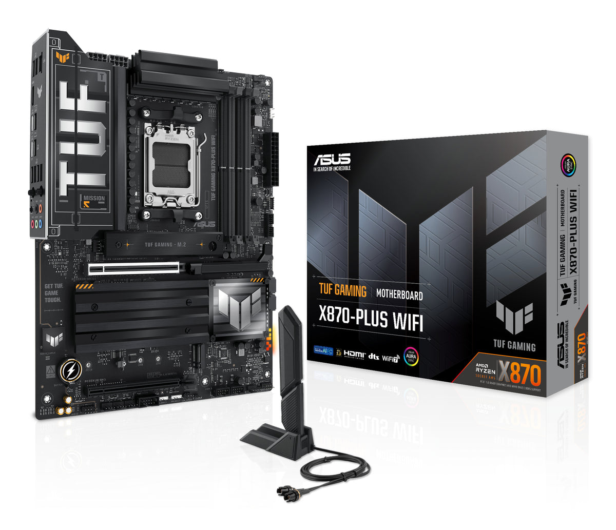 ASUS TUF GAMING X870-PLUS WIFI – Mainboard – AM5, AMD X870, ATX, DDR5