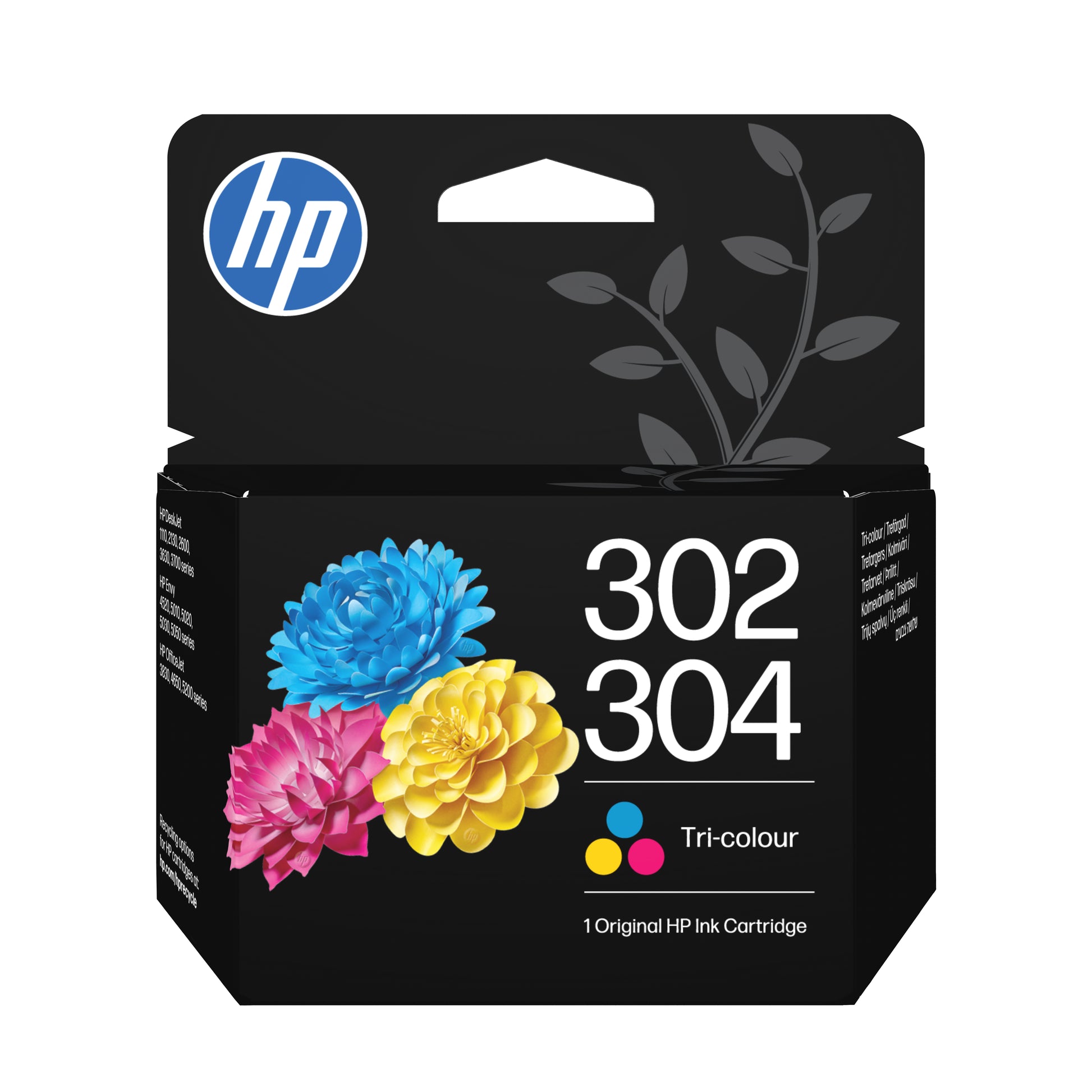 HP 302/304 Cyan/Magenta/Gelb Tintenpatrone (Original) – 100 Seiten – für HP DeskJet/Envy/OfficeJet …