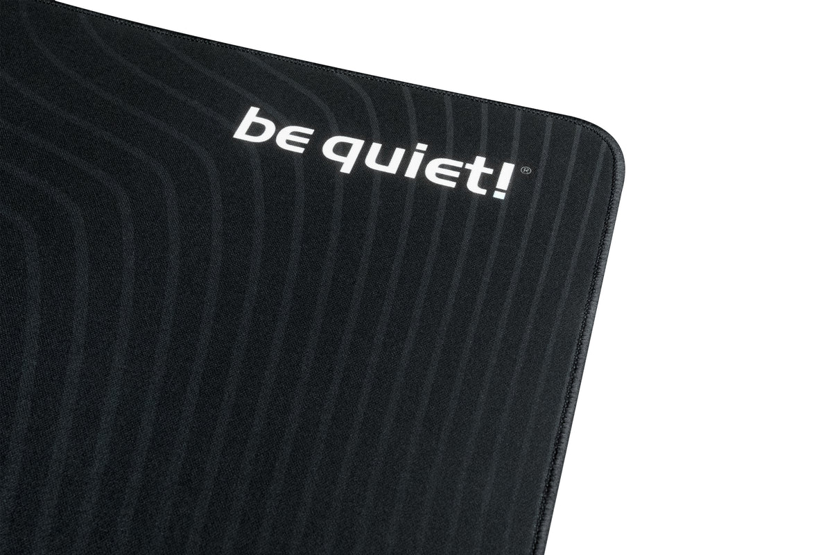 be quiet! be quiet Mousepad XL – Gaming-Mauspad – 900 × 500 mm, Stoff, Gummi, Schwarz