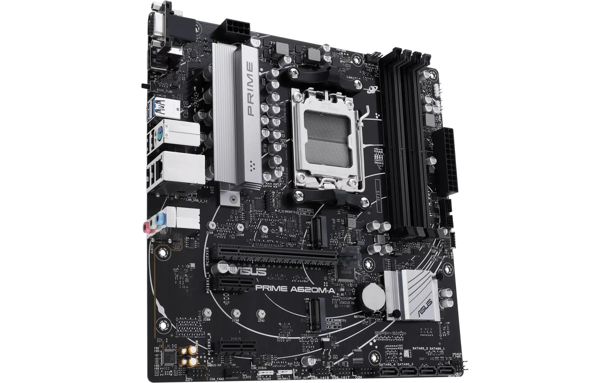ASUS PRIME A620M-A-CSM – Mainboard – Sockel AM5, AMD A620, mATX, DDR5 – für AMD Ryzen 7000 Serie