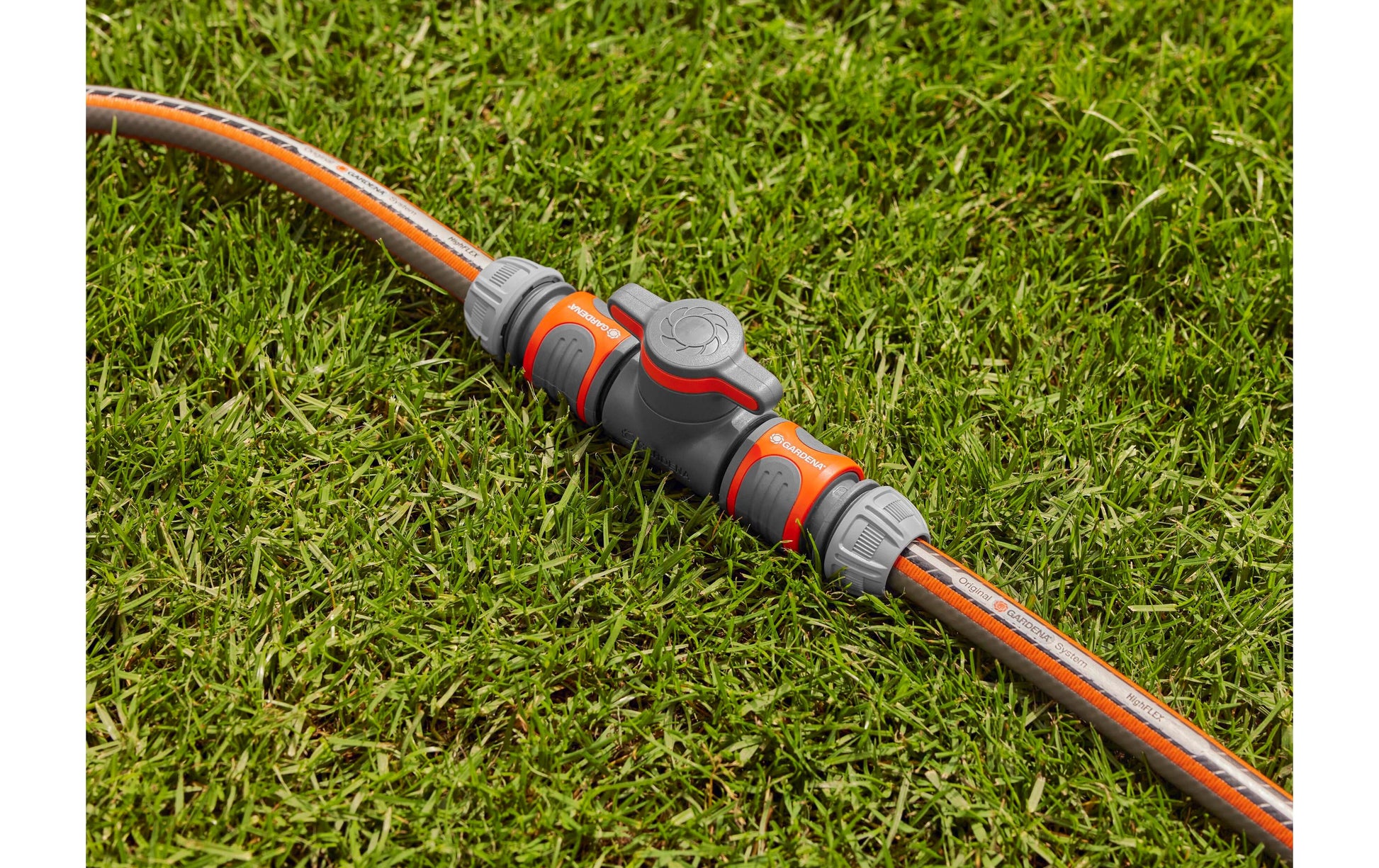 Gardena Kupplung mit Regulierventil – Kunststoff, Grau, Orange, für Tropfbewässerungssystem