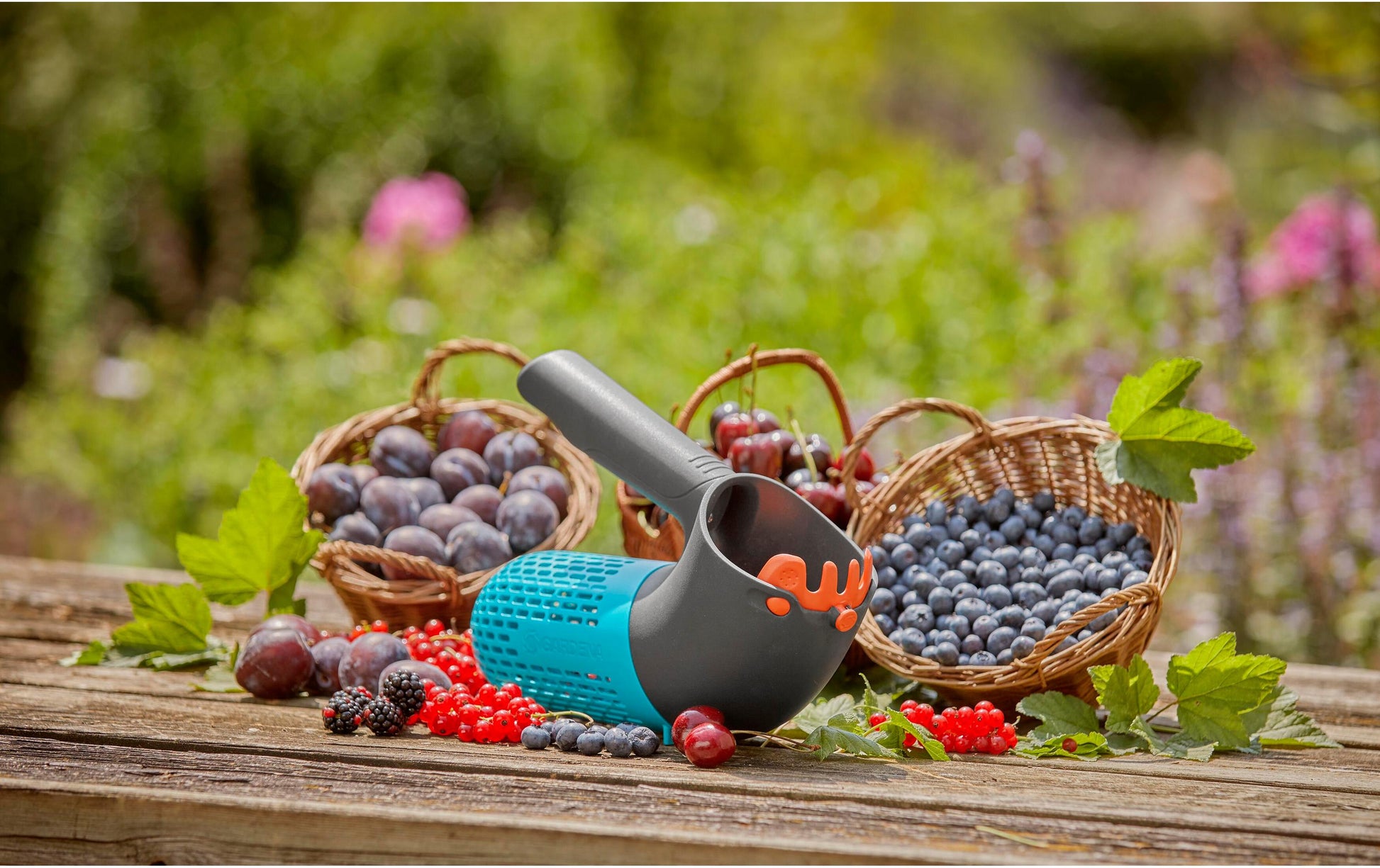 Gardena 17400-20 Beerensammler Combi – Breite 100 mm, Höhe 201 mm, Gewicht 0,23 kg – für Combisystem