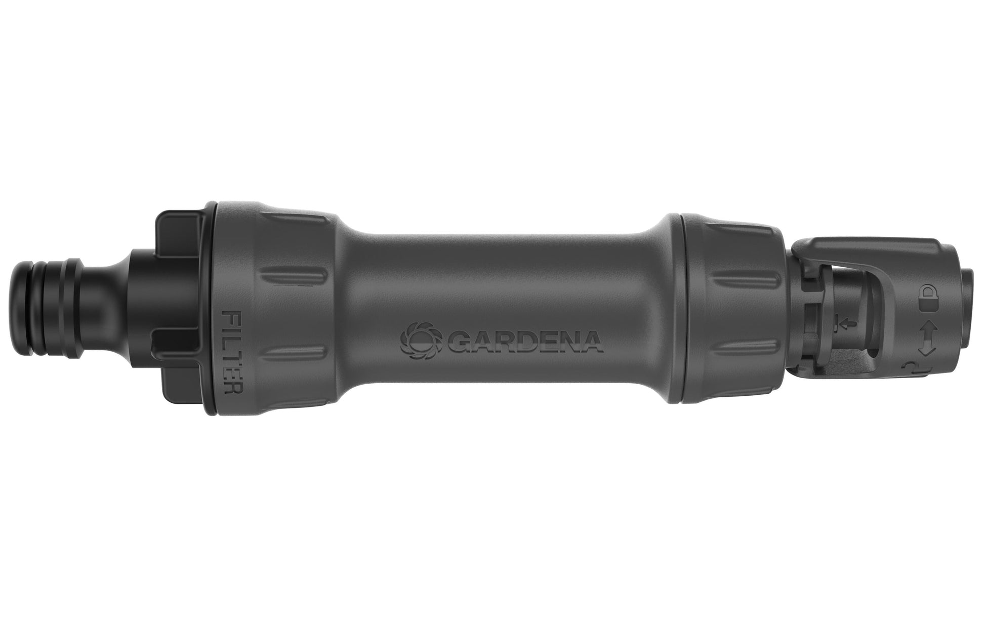 Gardena Hahnanschluss 13222-20 – 1/2", Kunststoff, für Hahn Ø 1,3 cm, Schwarz