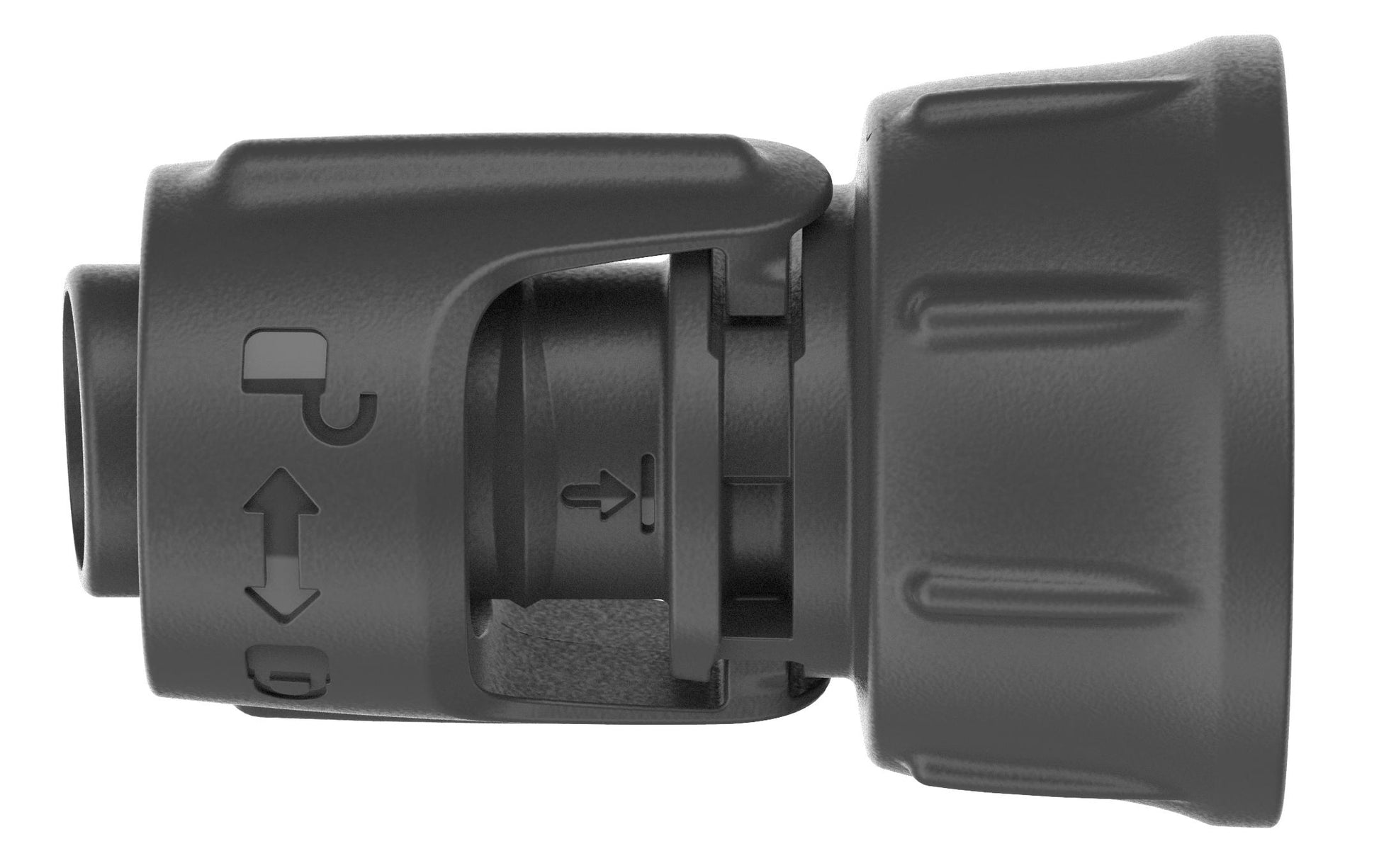 Gardena Hahnanschluss 13222-20 – 1/2", Kunststoff, für Hahn Ø 1,3 cm, Schwarz