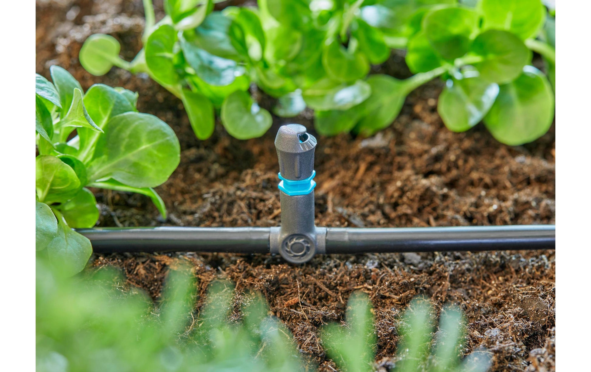 Gardena T-Stück Micro-Drip-System – Länge 3,6 cm, für 4,6 mm Schläuche, Kunststoff, Grau, 1 Stück