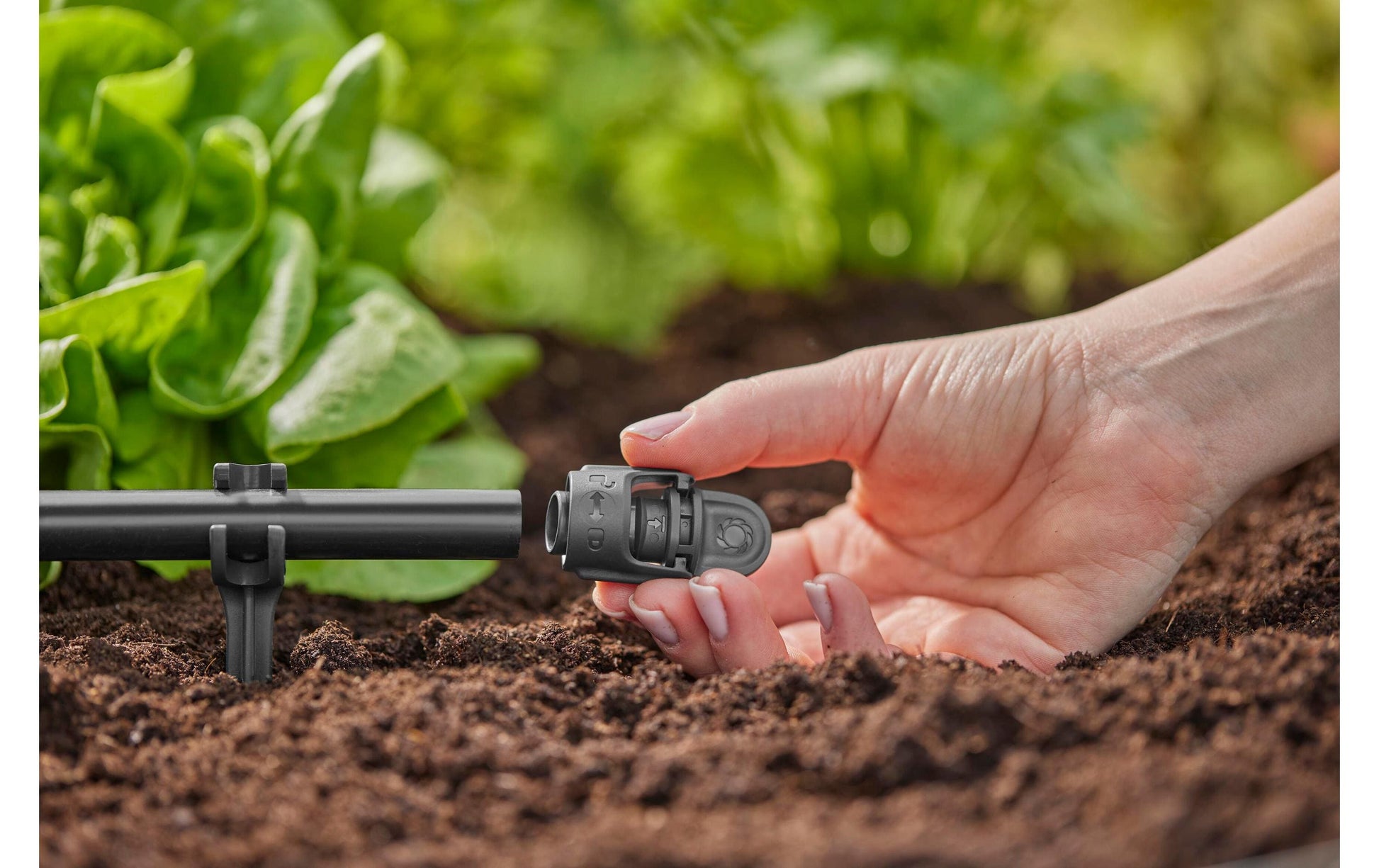 Gardena Rohrenden-Stecker – Ø 13 × 49 mm, Kunststoff, Schwarz, 5 Stk., für Micro-Drip-System