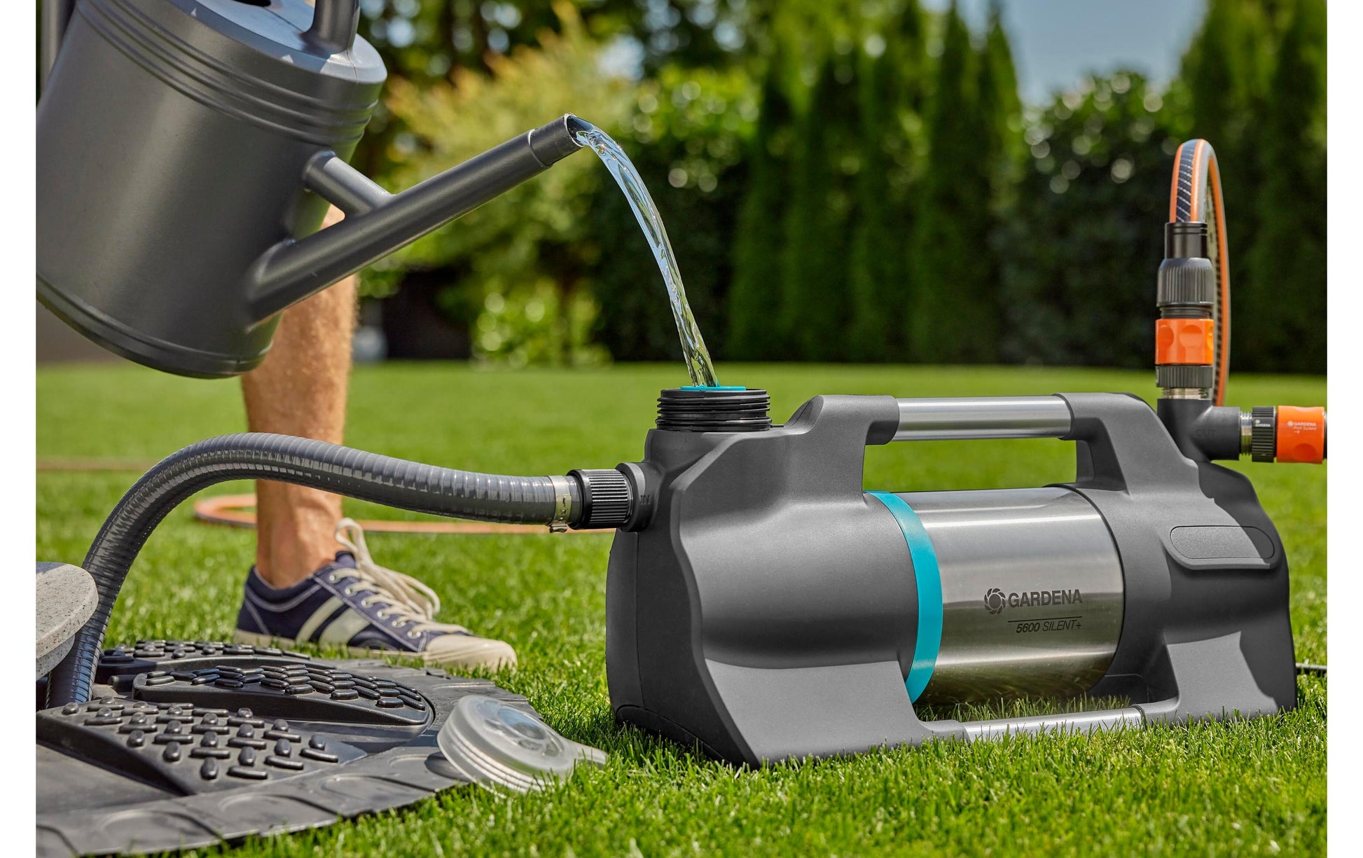 Gardena Gartenpumpe – 900 W, 5600 l/h, 8 m Förderhöhe, 4,7 bar, IPX4, 1,5 m Kabel