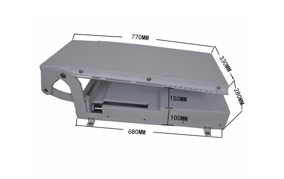 Multibrackets 9585 – Deckenhalterung, neigbar, bis 70", VESA 400×600, bis 50 kg, motorisiert, weiss