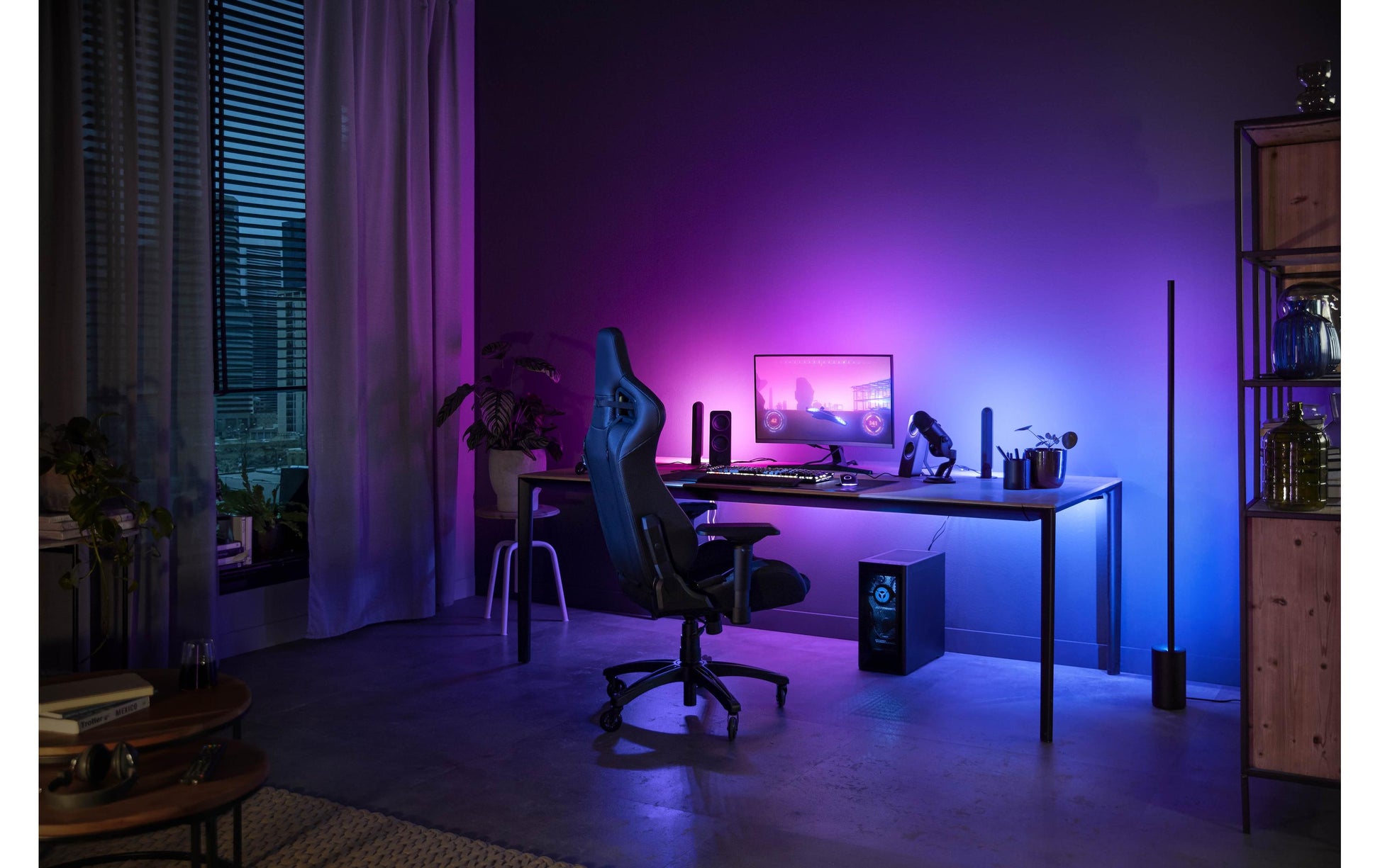 Philips Hue Lightstrip Starter-Set mit Bridge – Zigbee, Bluetooth – RGB + 2000–6500 K