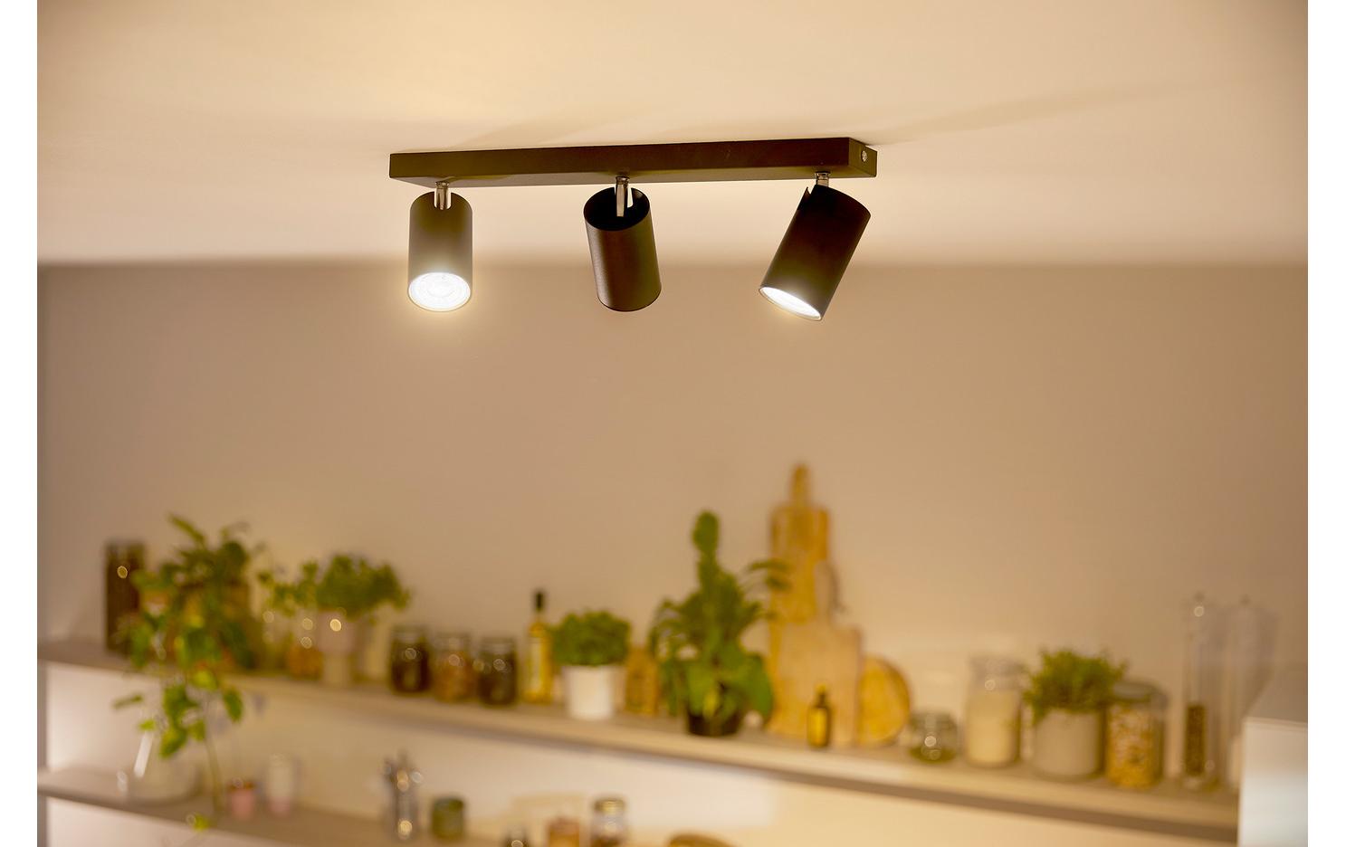 Philips by Signify Philips LED-Leuchtmittel GU10 Reflektor – Warmweiss 2700 K, 375 lm, 2,1 W, 36° – 1 Stk., Transparent